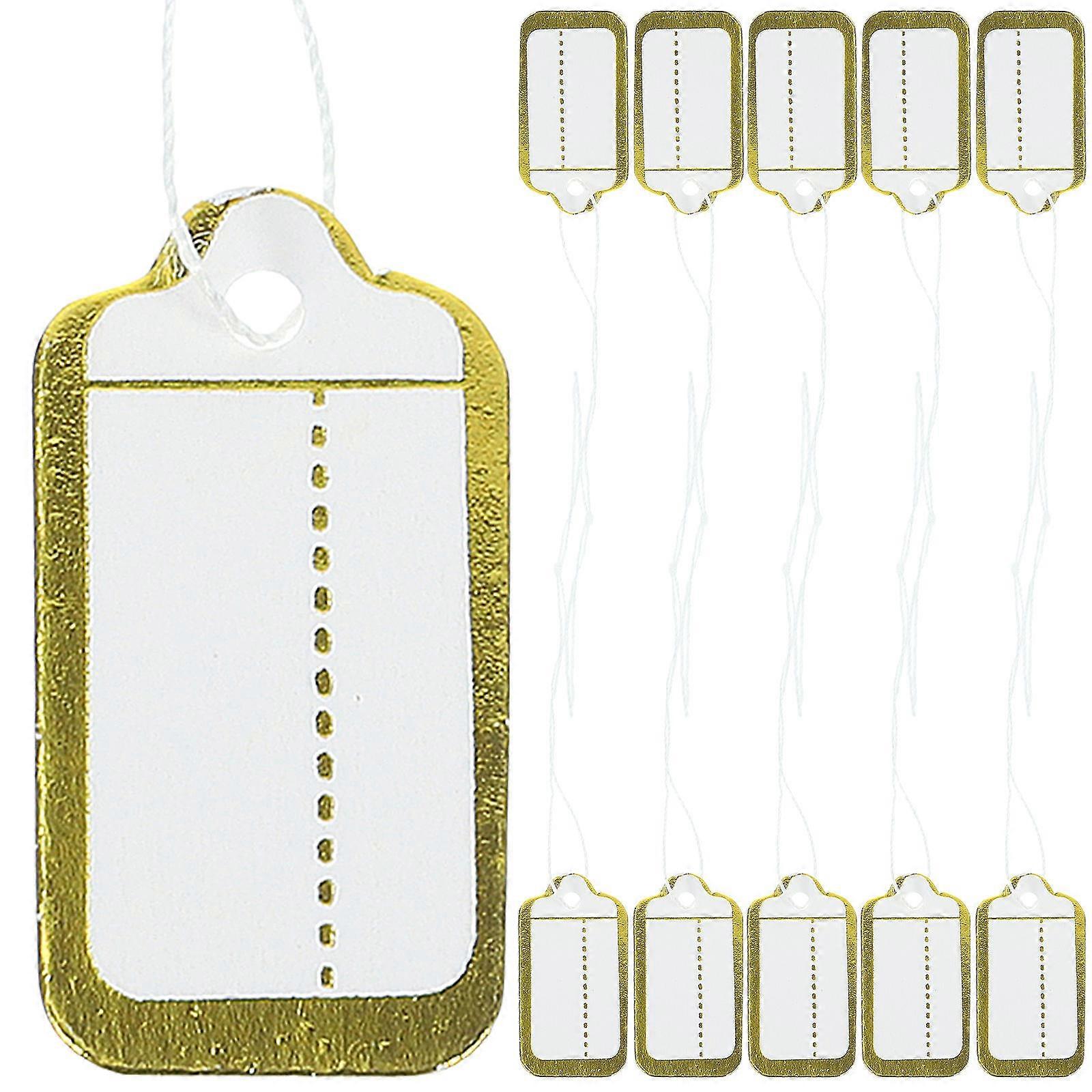 Blank Pricing Labels Practical present Tag Jewelry Tag Rectangular Handwriting Friendly White 500Pcs