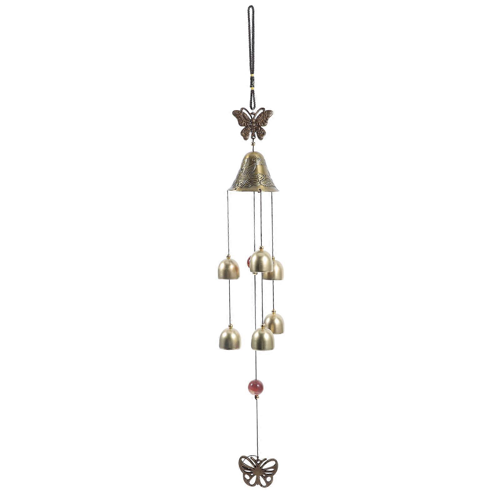 Vintage Style Feng Shui Butterfly Wind Chime for Decoration Elegant Hanging Bell with Soothing Sound and Unique Design