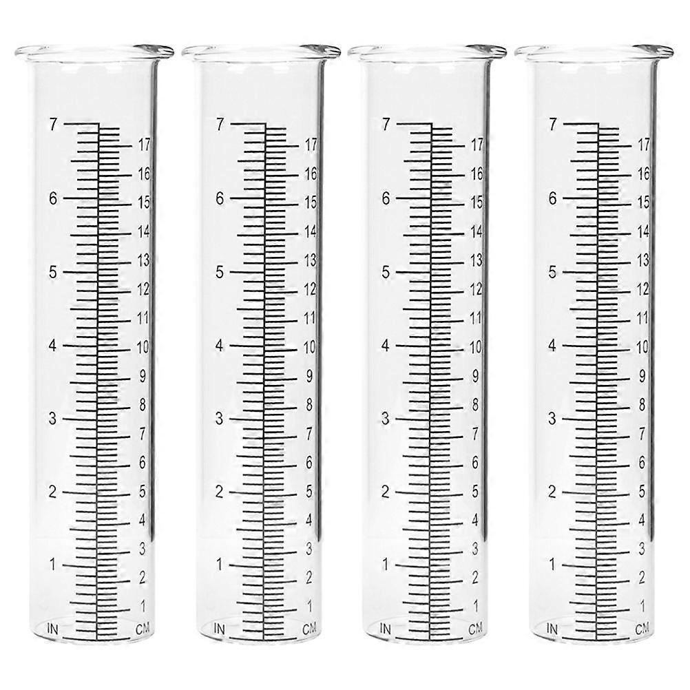 Rain Meter Gauge Measuring Rainfall Gardeners Portable 21x5.6cm