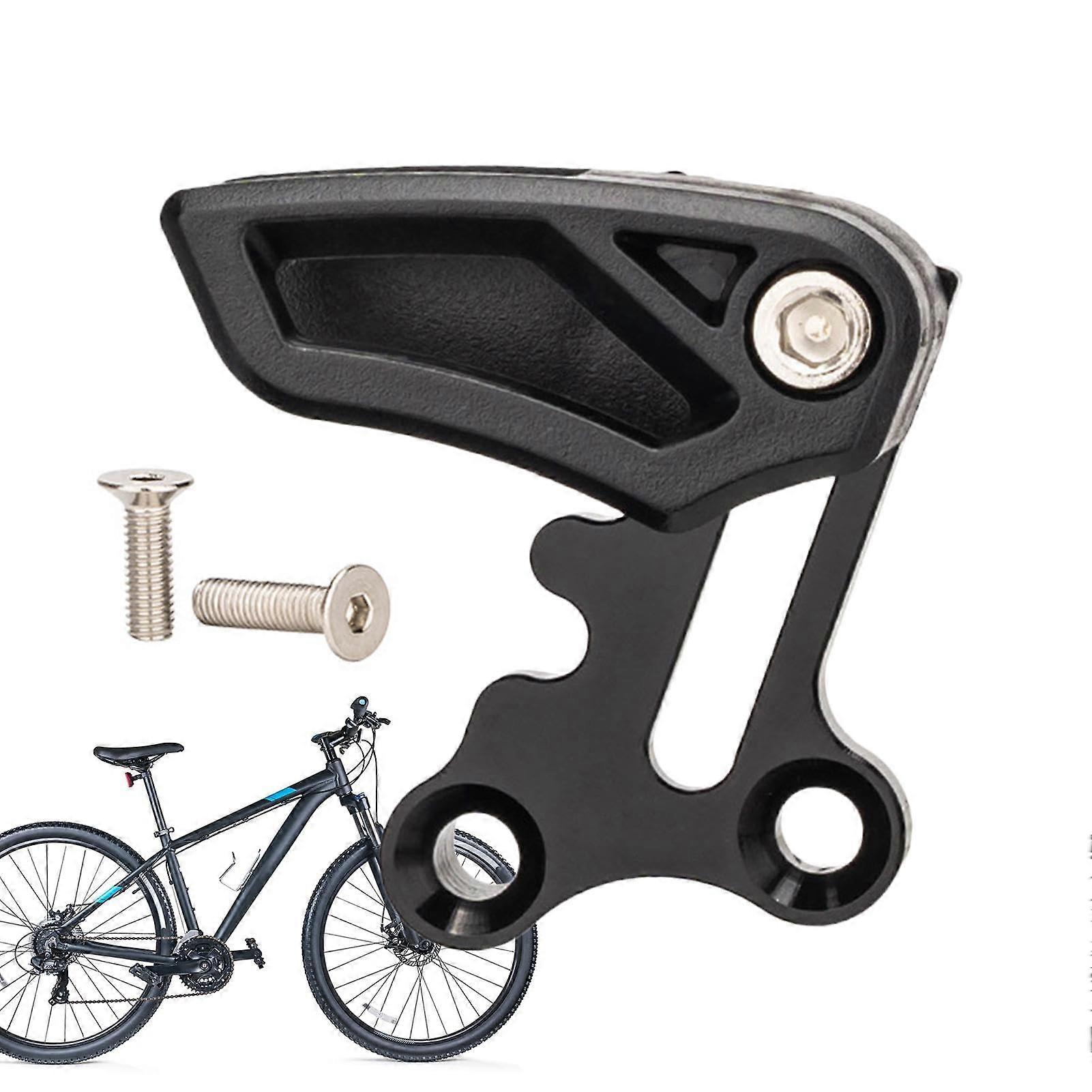 Bicycle Chain Guide, E Type Chain Guard for Biker, E Type Chain Guide, Aluminum Alloy Driving Chain Deflector for 26T36T Chain Black