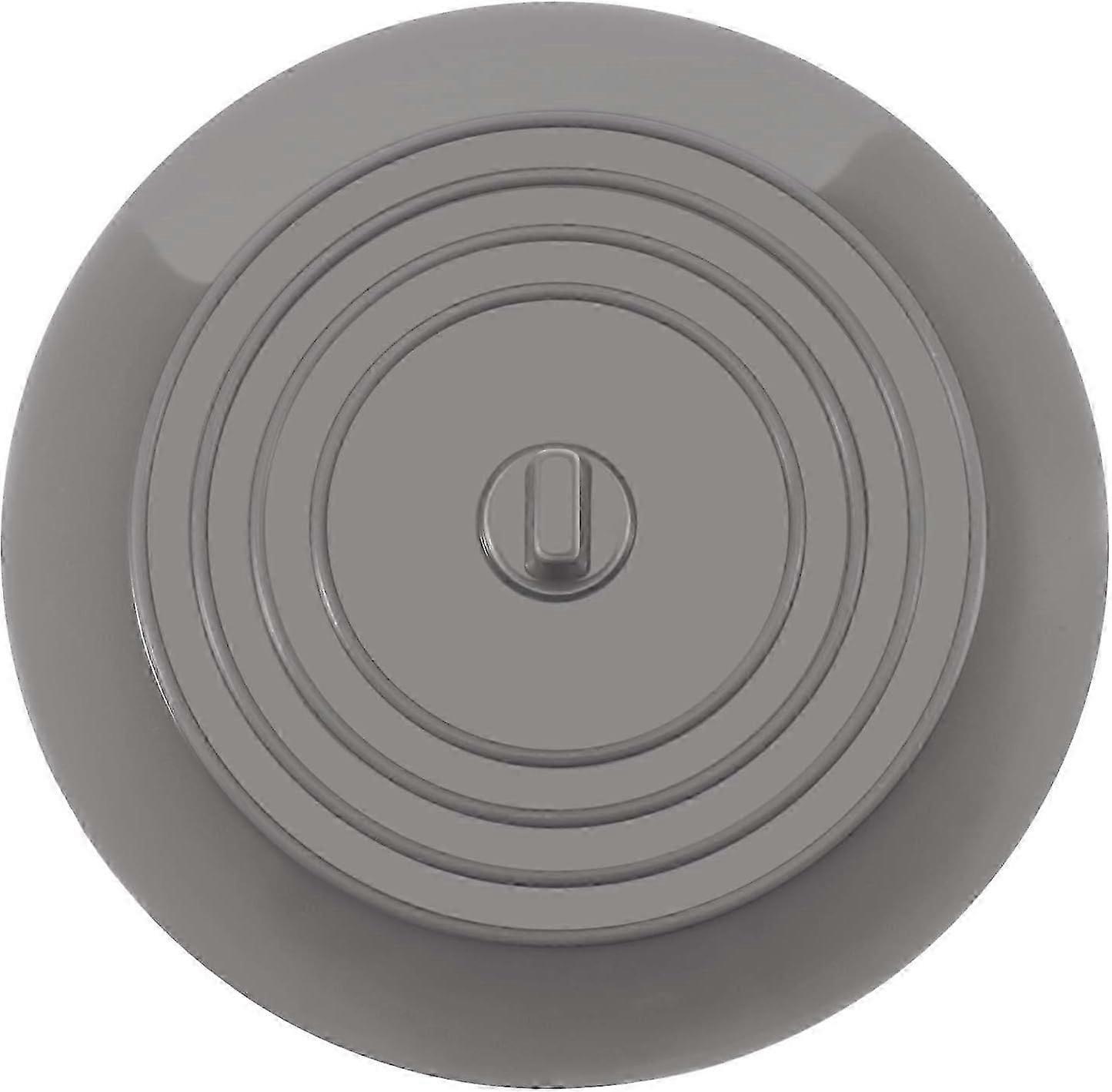 Universal Silicone Sink Stopper - 15.3cm Diameter - Kitchen Bath Laundry (Gray)