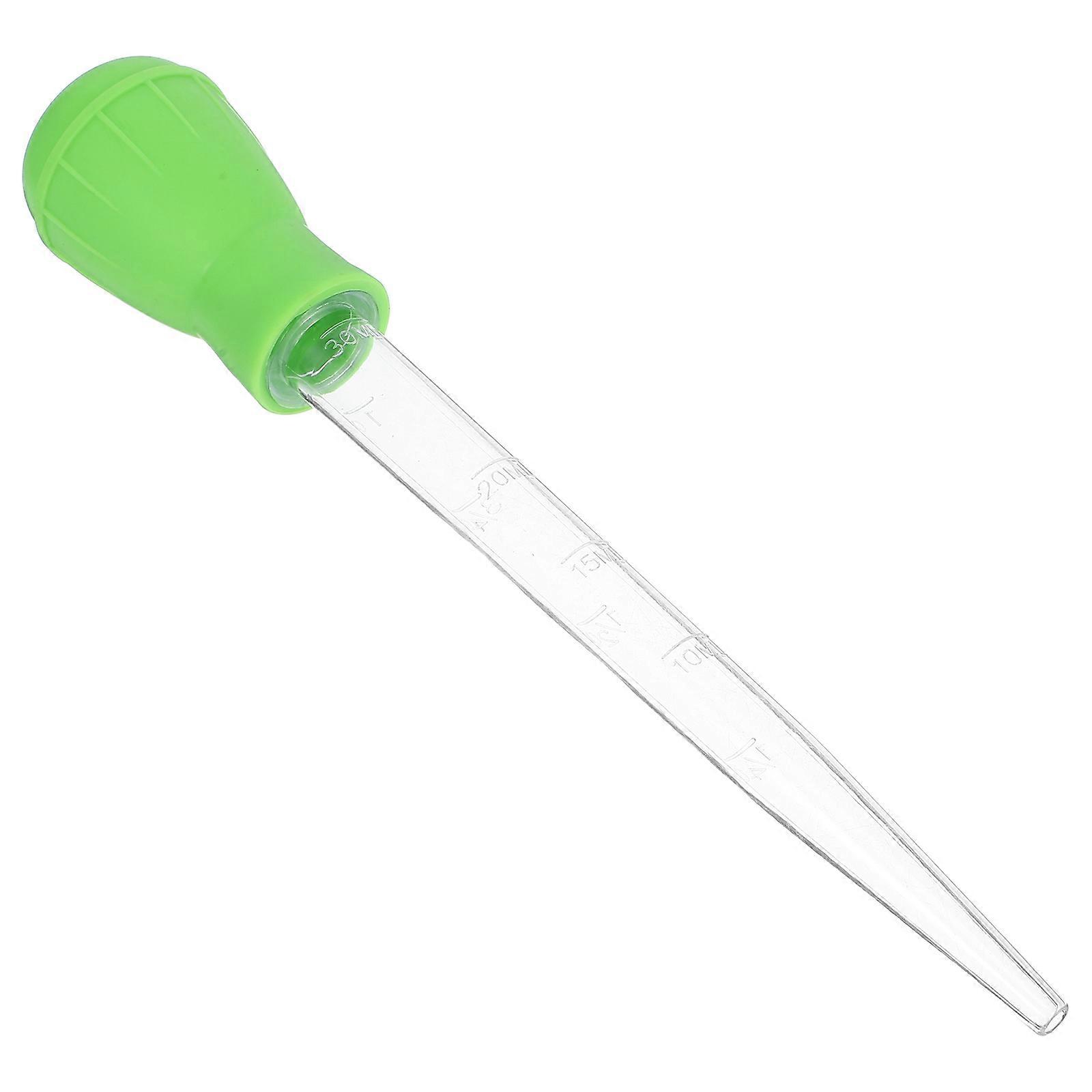 Outil d’entretien d’aquarium Nettoyeur d’aquarium Compte-gouttes d’eau Vert clair 28x4.5cm Nettoyage 1Pack