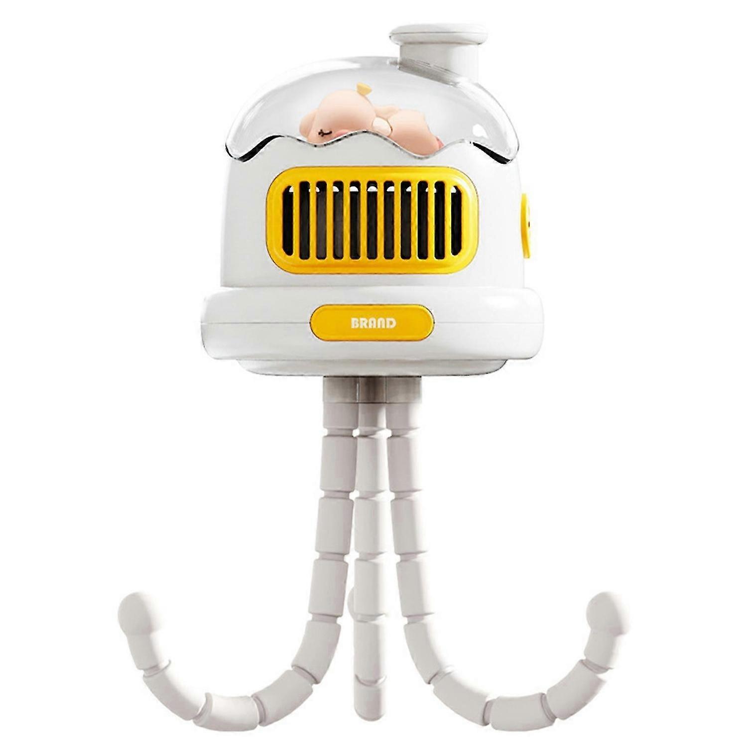 Portable Strollers Fan with Flexible Tripod Adjustables 3 Speed Small Handheld Desk Fan for Home Travel