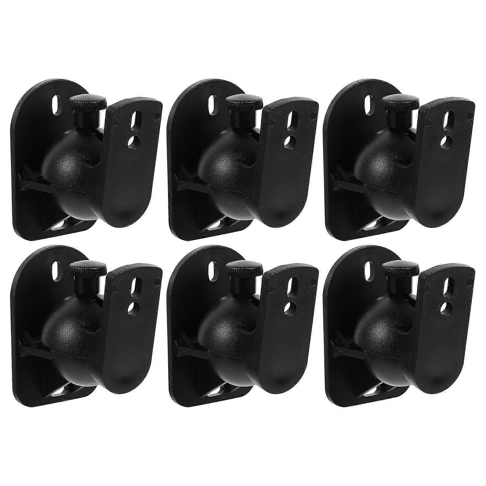 Surround Sound Mount Bracket Speaker Wall Mount Brackets Speakers Home Adjustable Swivel 6 Sets