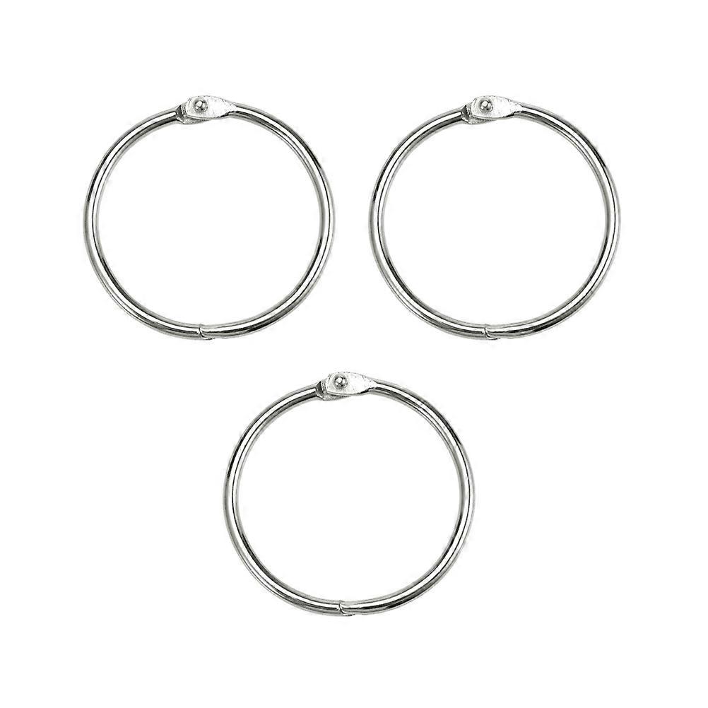 Metal Craft Rings Loose-Leaf Connective Diy Opening For Key Rings Silver Inner Diameter 25mm Outer Diameter 30mm Connecting 100Pcs
