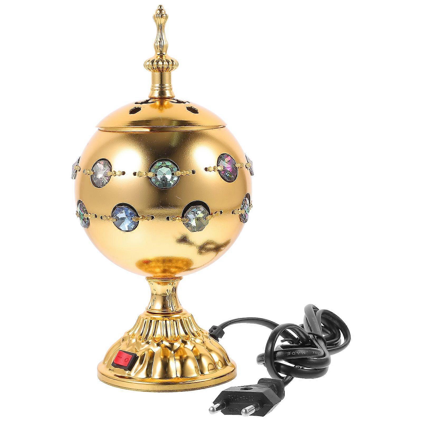 Middle Eastern Style Censer Electric Plug-in Incense Cone Burner Adornment EU Plug