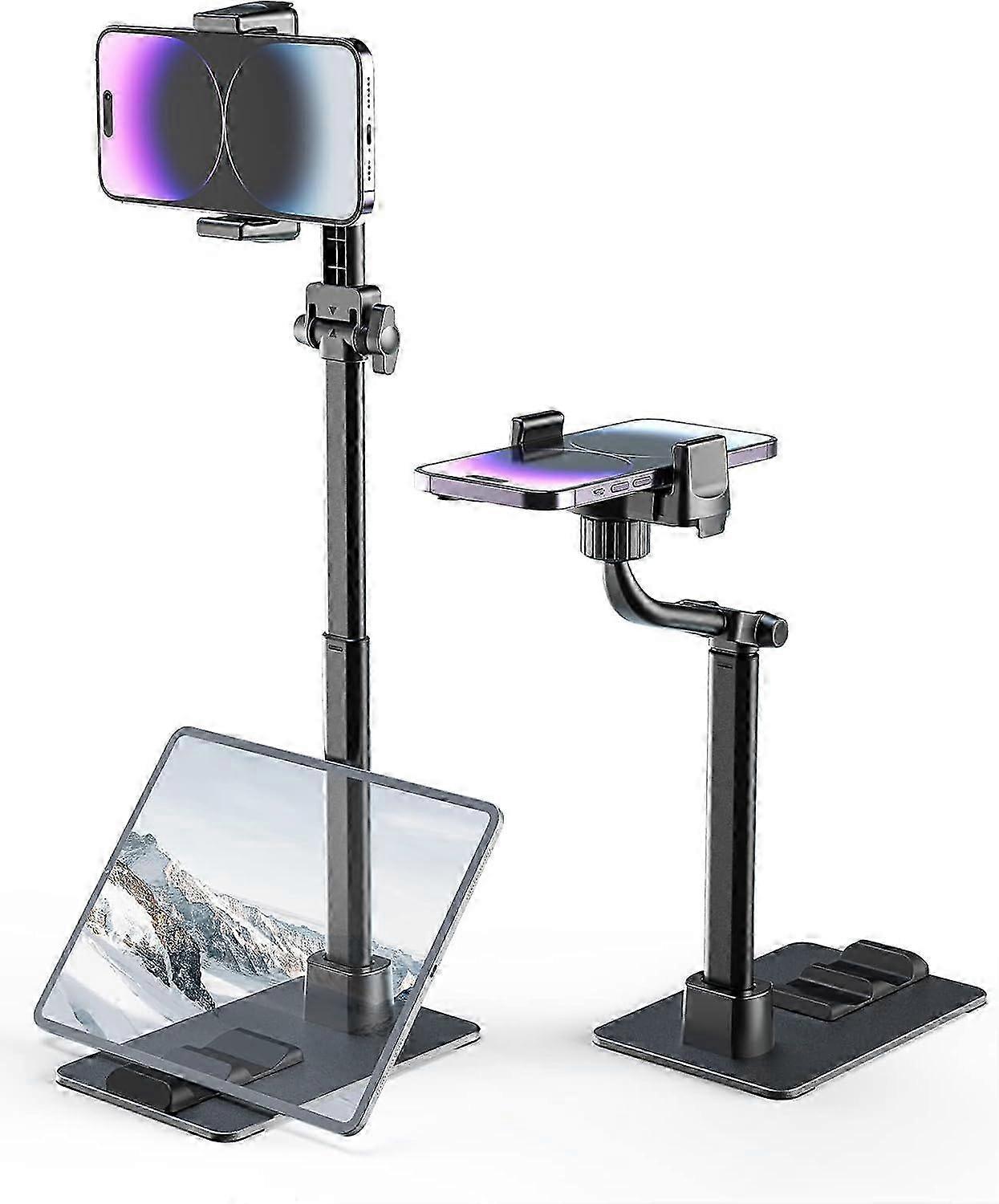 Adjustable Height Phone Dock for Desk, Compatible with Various Phone Models