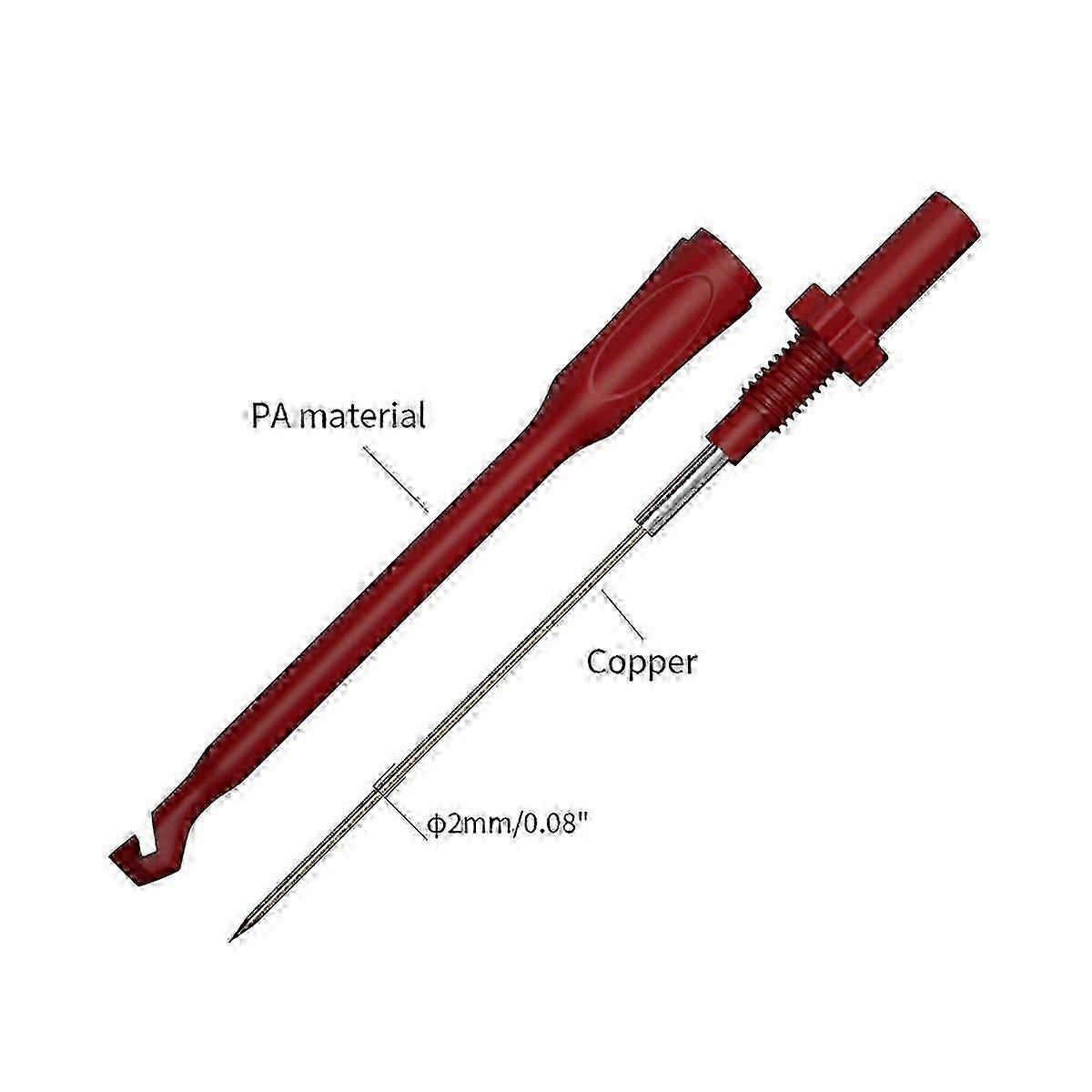 Set of 2 Test Probes for Non-Destructive Wire-Piercing with 4MM Jack for Safety Multimeter Testing