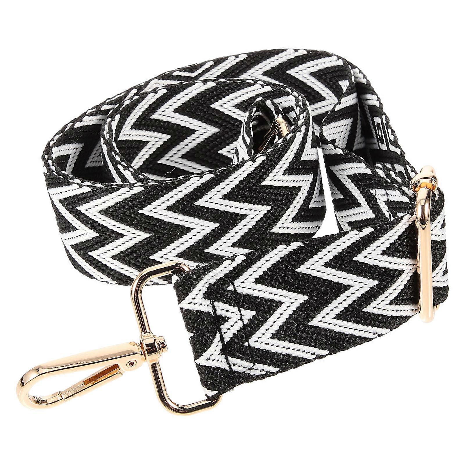 Bag Strap Adjustable Replacement Crossbody Strap For Bags Working Black 1Set