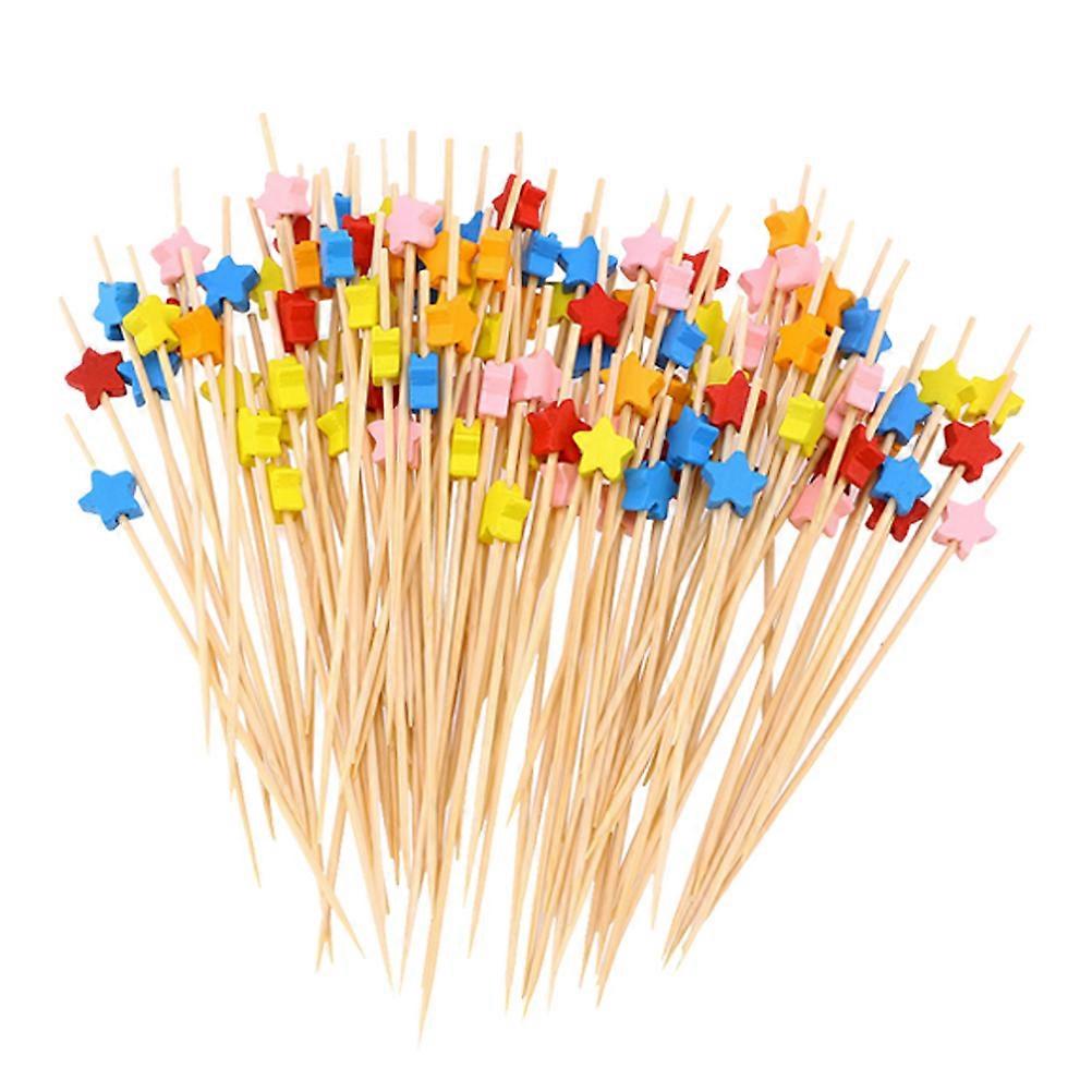 Cocktail Picks Star Picks Creative Design Fruit Skewer Wedding 200Pcs