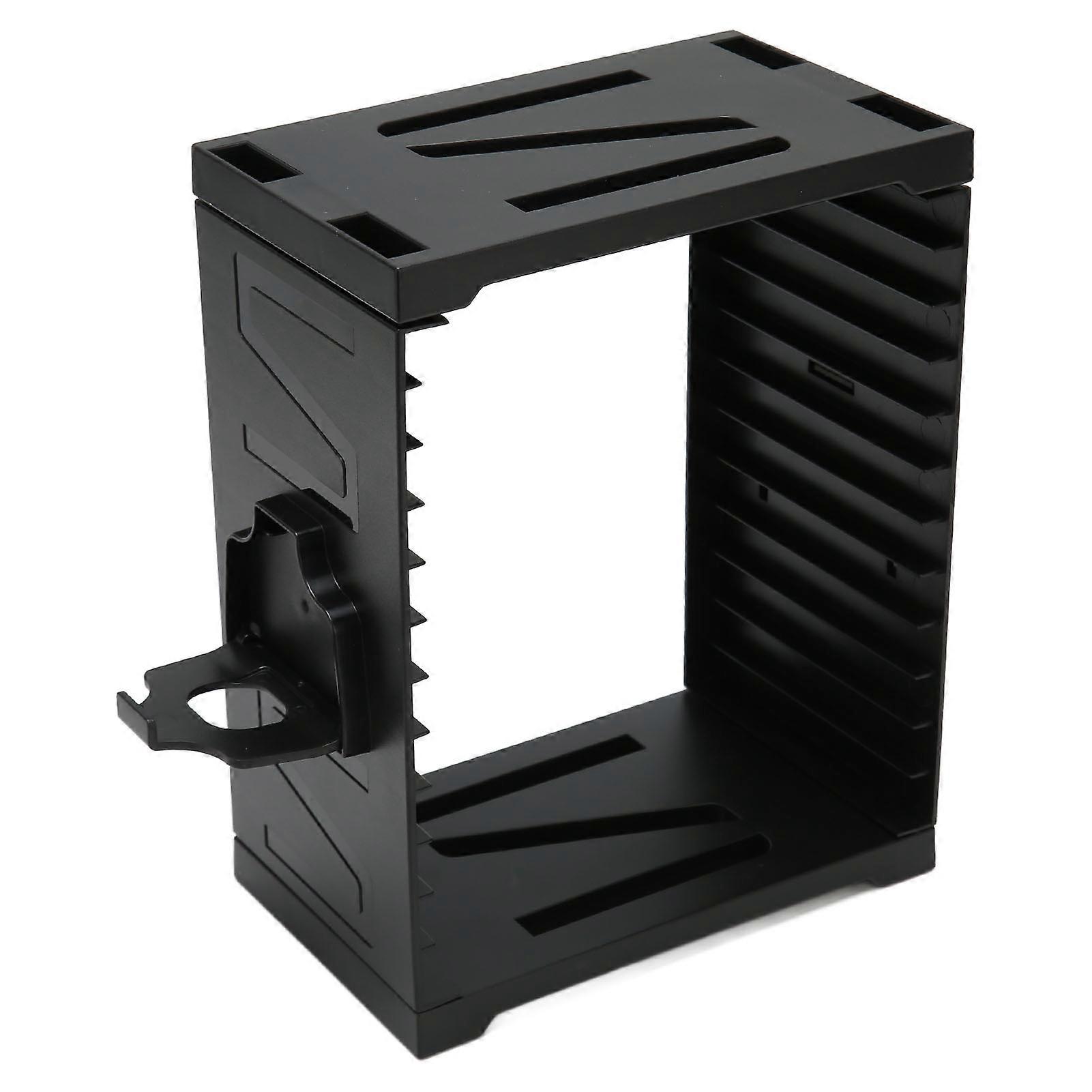 Game Storage Tower Up to 24 Games 4 Controllers 2 Headset Multifunctional Dual Layer Video Game Controller Storage Stand 