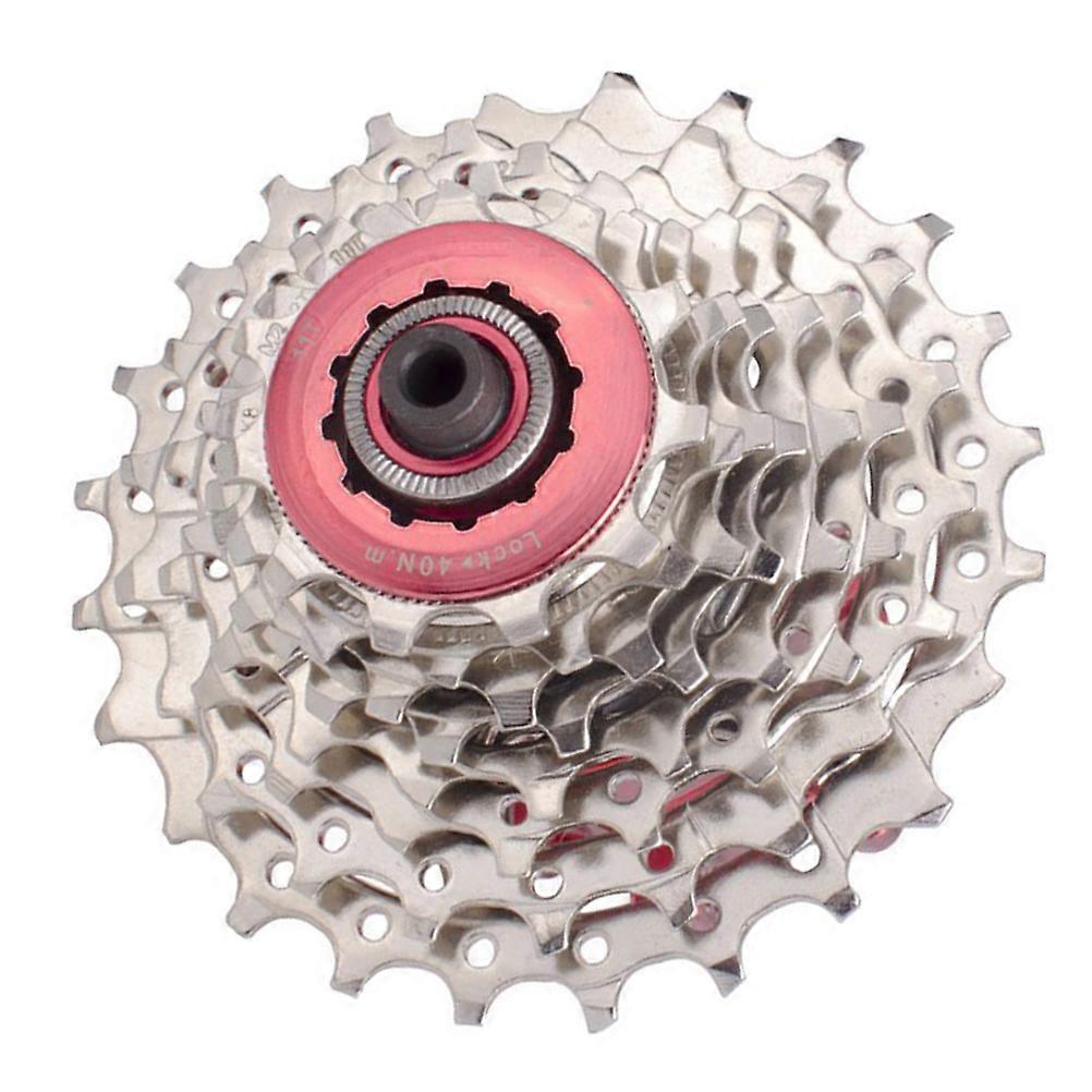 Freewheel Bike Cassette Flywheels Type Flywheel 24 11-25T Smooth Chain Rotation Silver 1Set
