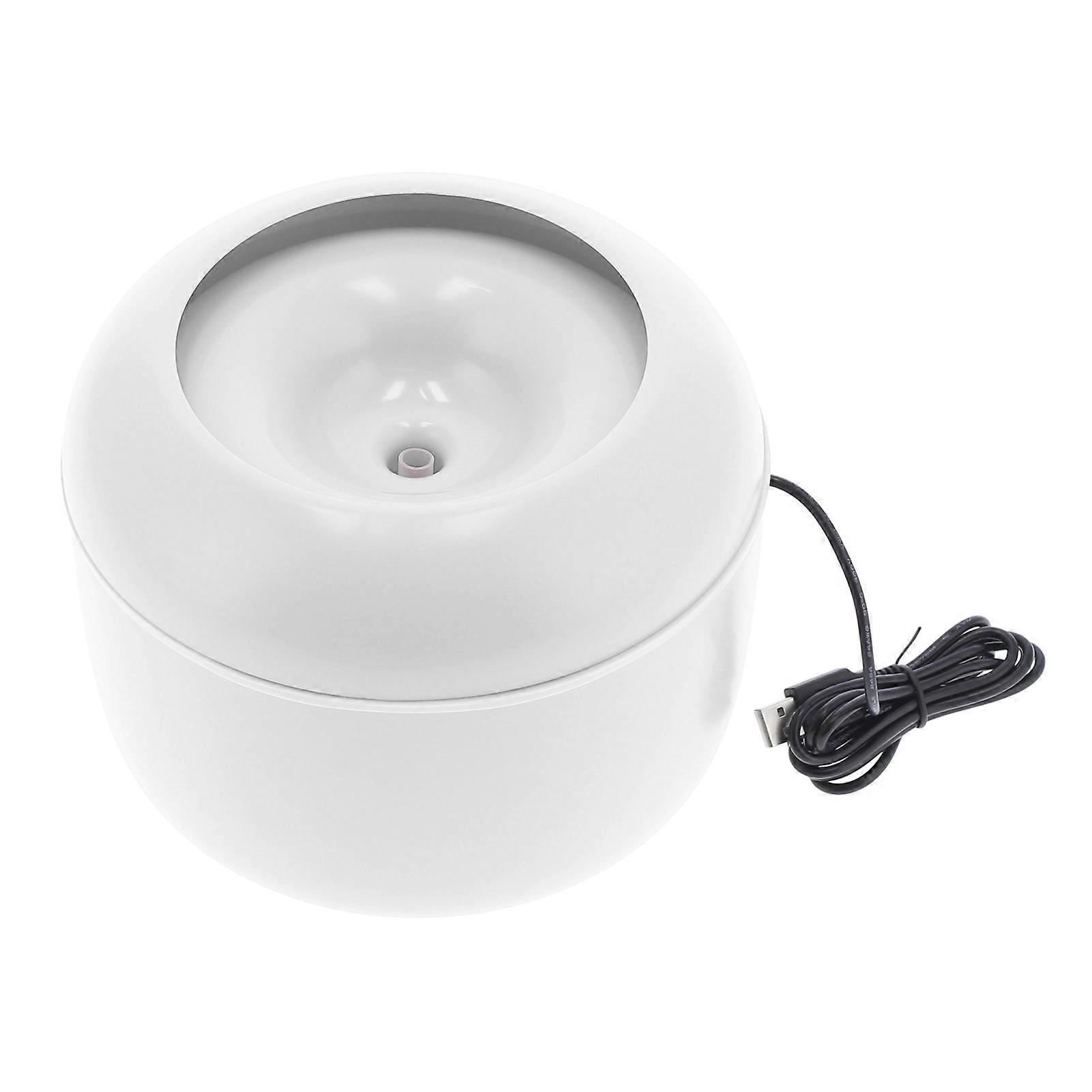 Pet Drinking Fountain Automatic Circulation Cat Water Dispenser with Filter USB CableWhite