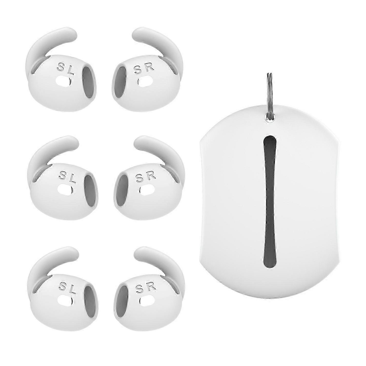 Type B Ear Hooks for Suitable Brand AirPods 4 - 3 Pair Silicone Earbud Tips for Sports