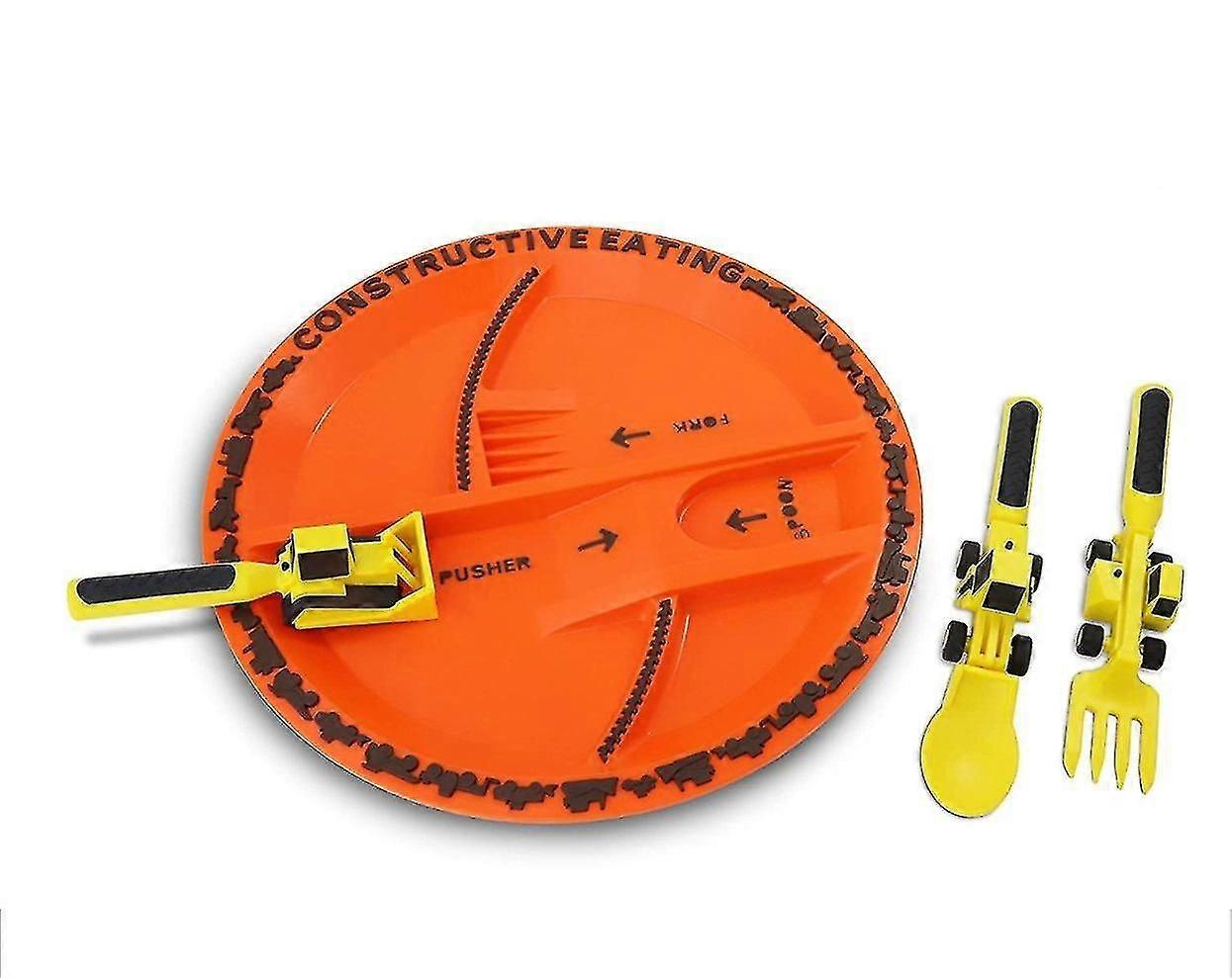 Set di posate per bambini con piatti testati per la sicurezza