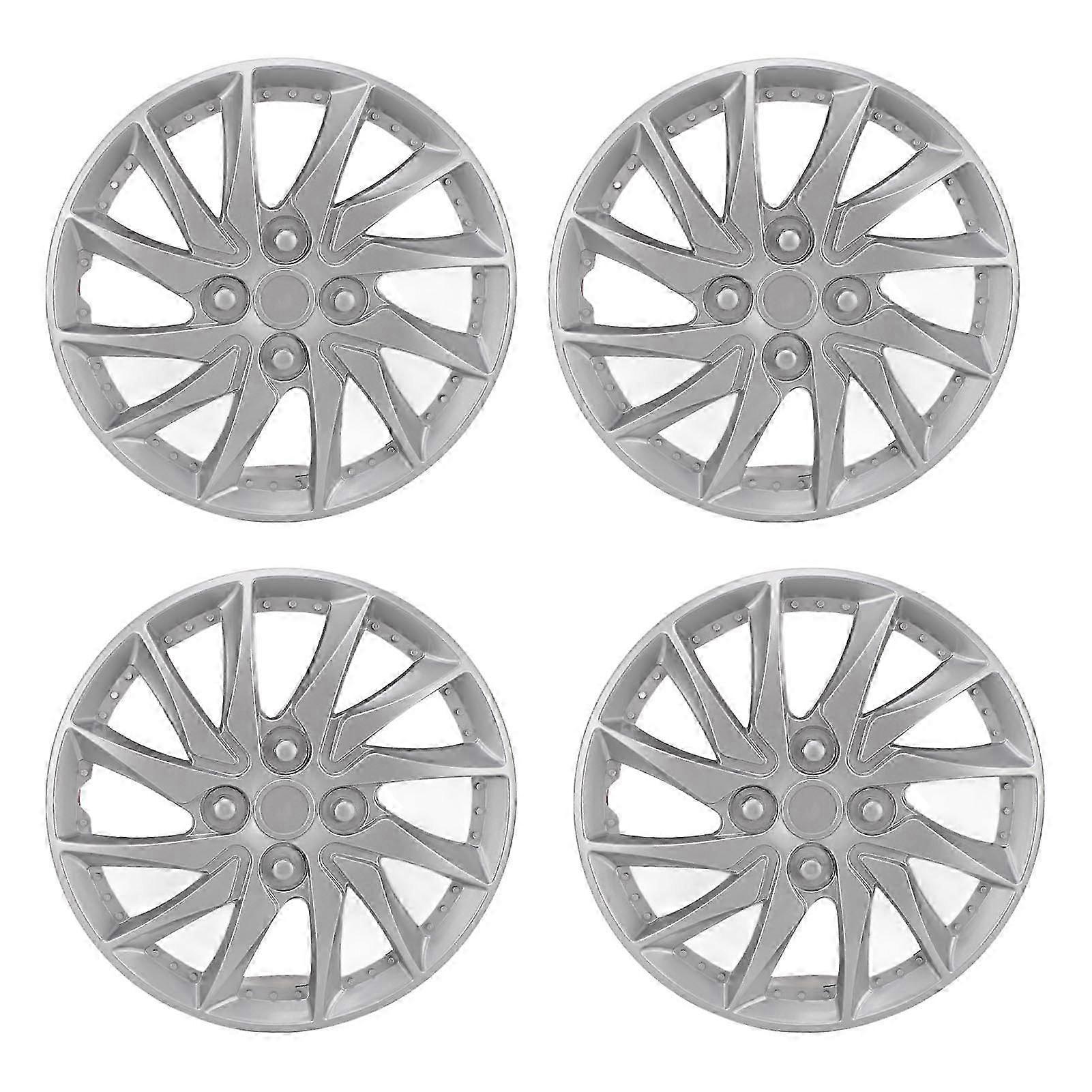 4PCS 14 tums hjulnavlock fullt skydd utsökt fälgskydd universal för fordon