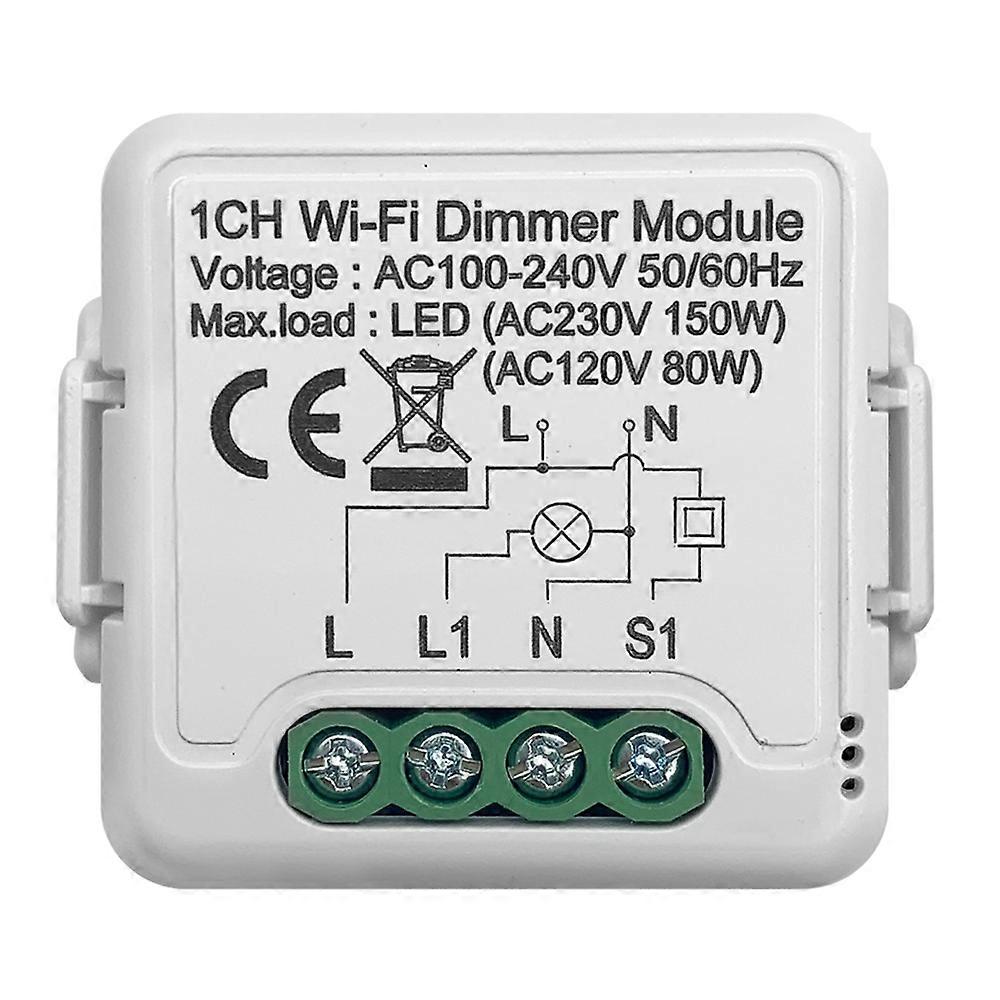 DM01 1 Gang WiFi Smart Light Switch Voice Control Timer Dimmer Module Remote Lighting Controller