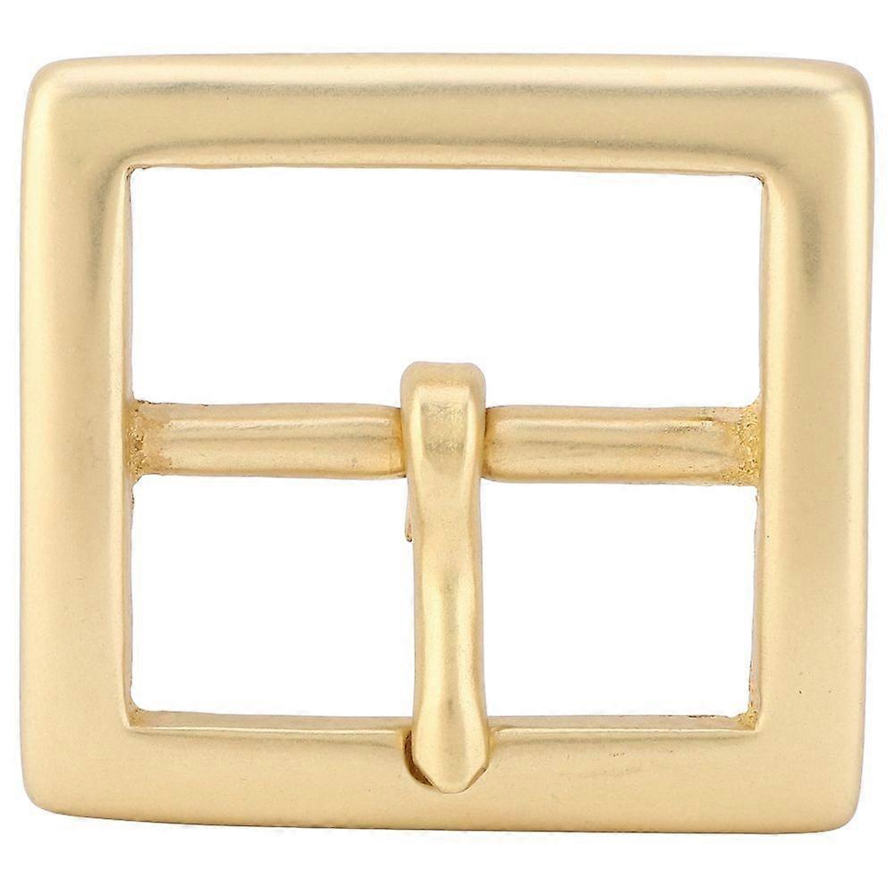 2025 Latest Model Brass Belt Buckle Single Pin End Bar Heel Gold Leather