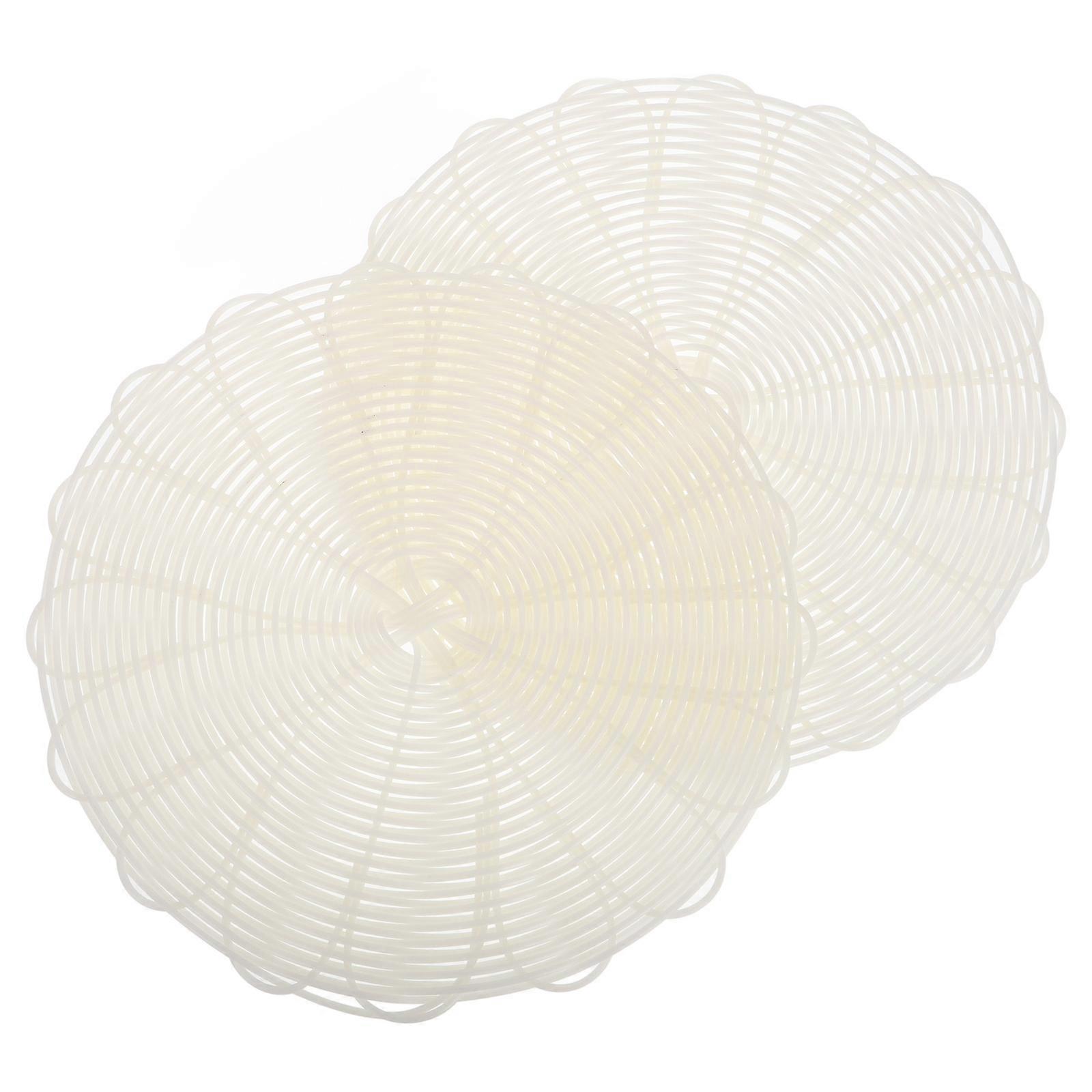 Imitation Rattan Steamer Pad Reusable Nonstick Food Preparation 20.00X20.00X0.10CM 2Set