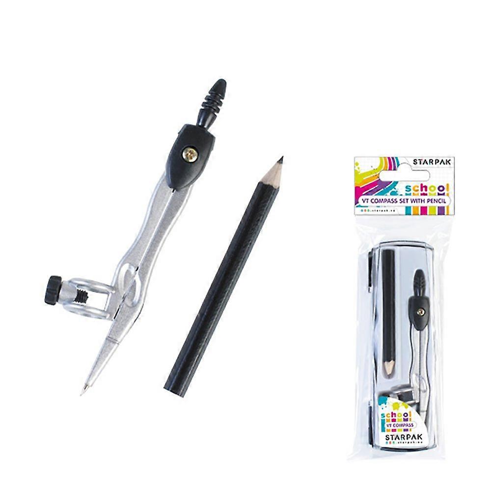 Compass With Automatic Pencil VS 12/288 Adjustable Drafting Tool For Technical Drawing Metal Construction Complete Set