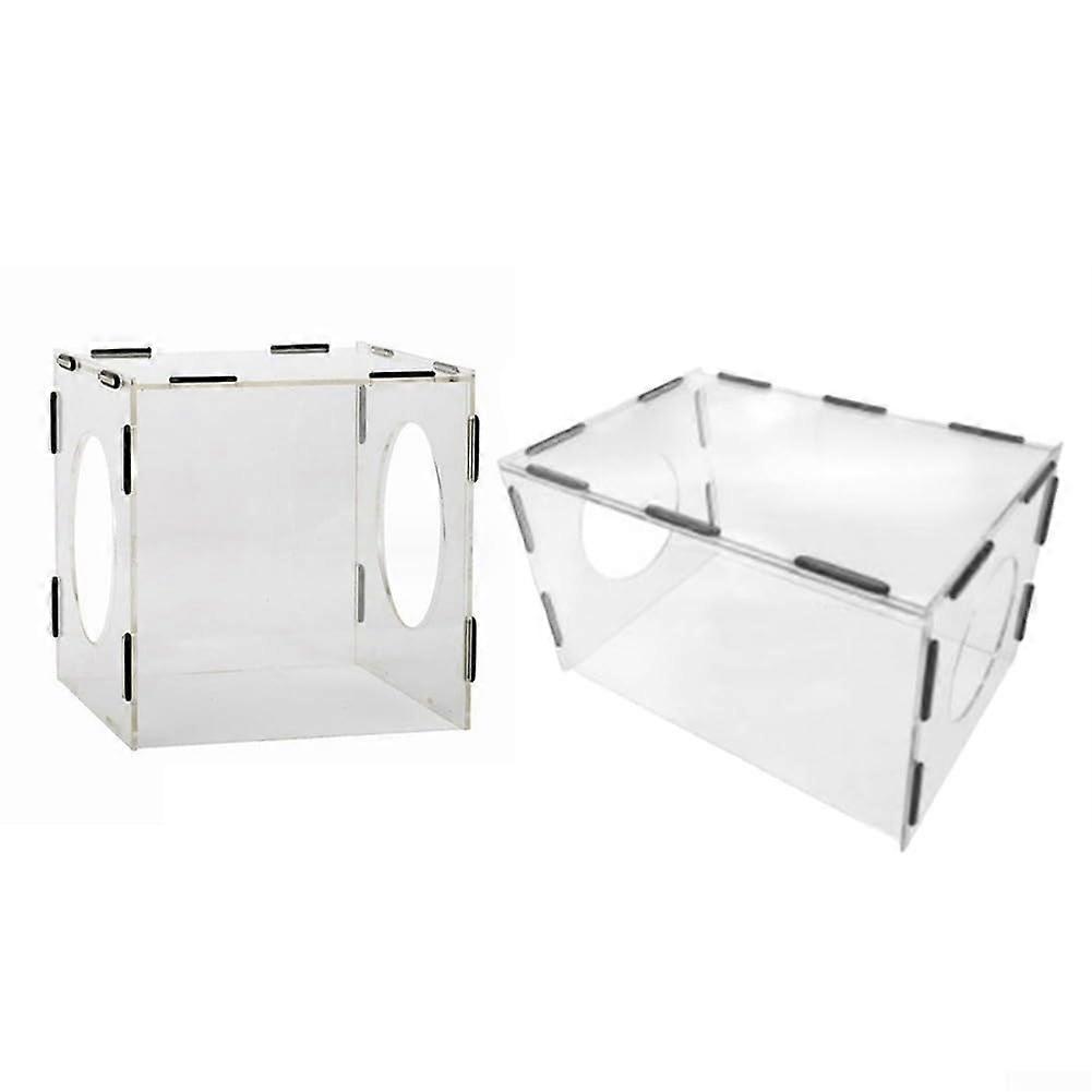 Acrylic Double Hole Polishing Bonnet 200 x 180 x 300 mm for Engraving and Polishing Tools