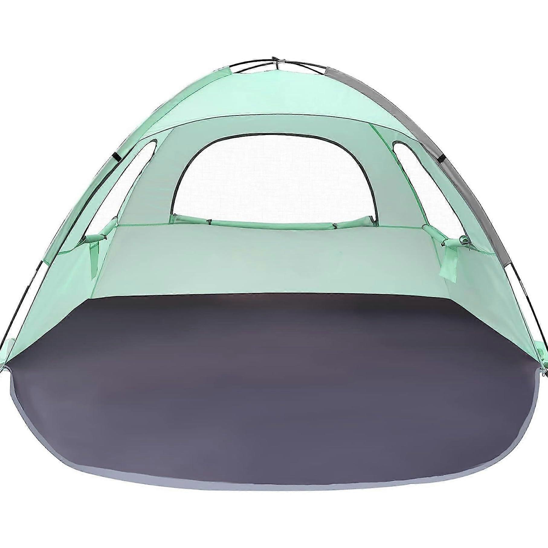 Beach Tent, Sun Protection, Ventilated, Lightweight Foldable, Easy Setup, Windproof for 3 People