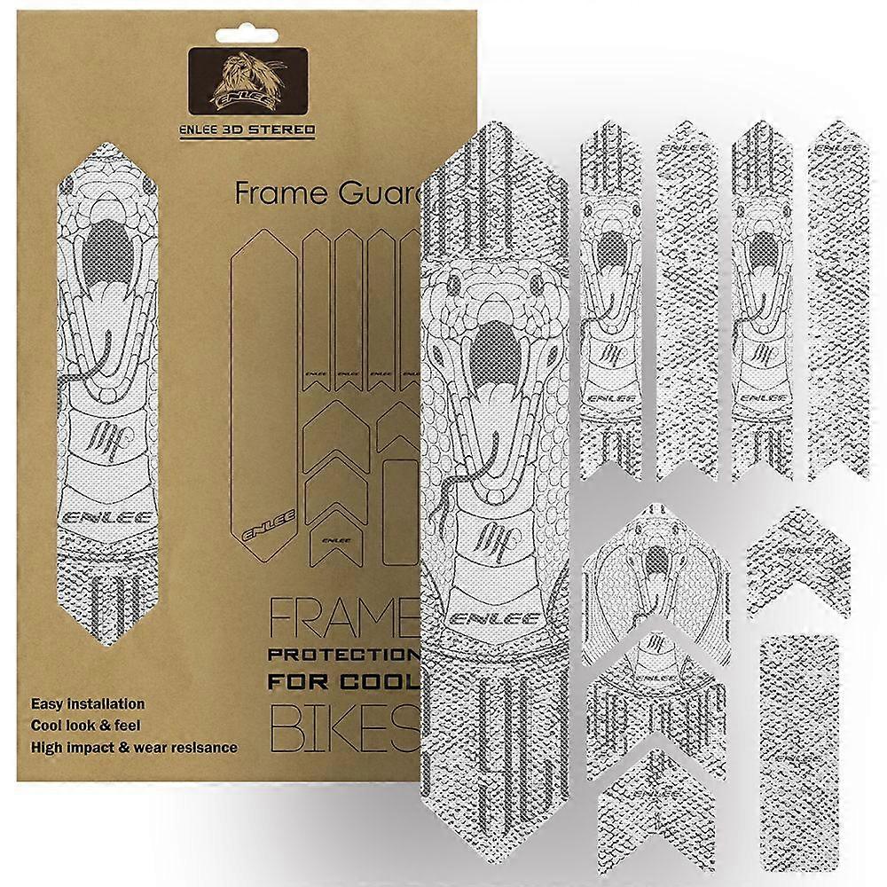 Bike Frame Sticker Mountain Bike Scratch Resistant Frame Protector Removable Sticker Road Bicycle Frame Adhesive Guard CoverYMQX)