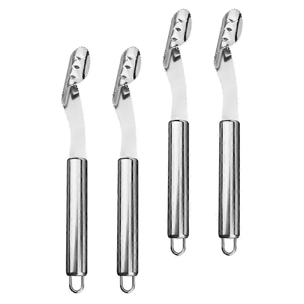 Pepper Core Removing Tool Stainless Steel for Food Preparation Home Users 4Pcs