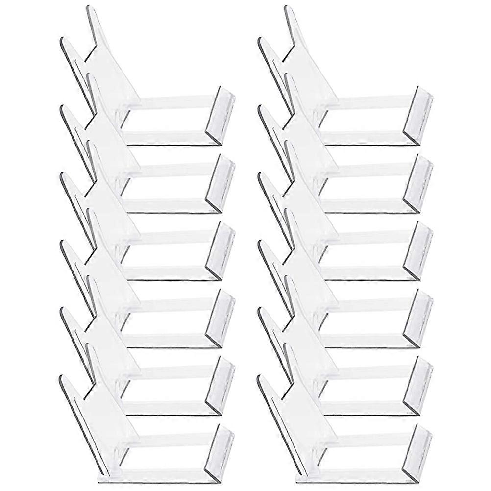 Plastic Plate Holder Display Stand Lightweight Easel for Plates, Table Cards, Pictures Stable & Safe for Home Decor Collections