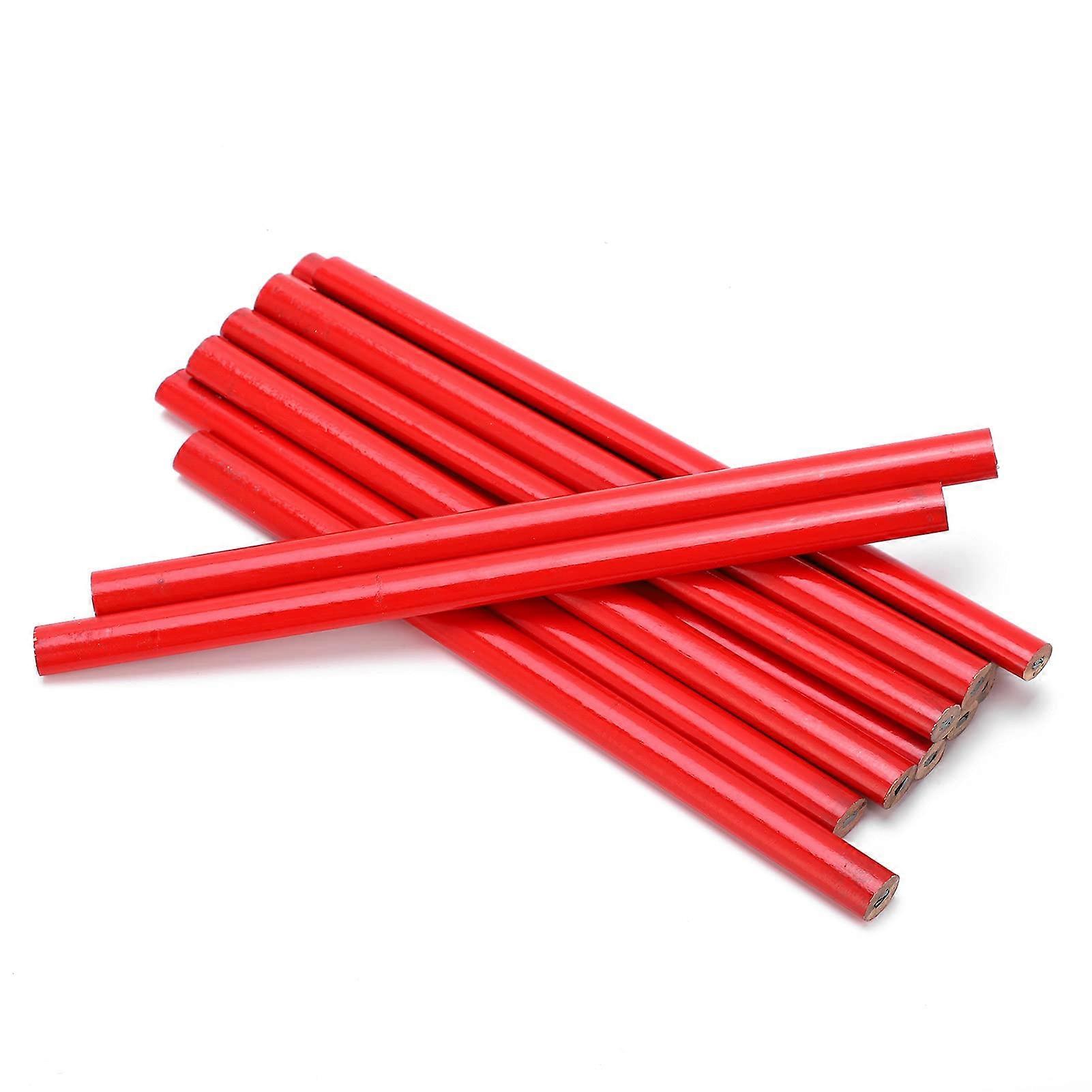 12pcs Professional Carpenters Pencils Oval DualEnded Marking Tool for Woodworking and Versatile Use