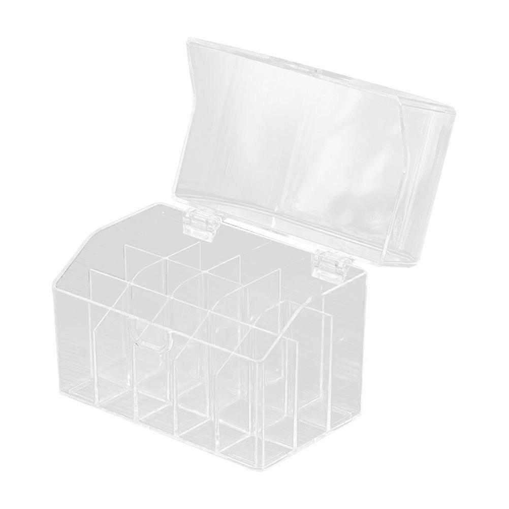 Transparent Cosmetic Organizer with Multislots for Desktop Storage Practical Lipstick Box Material