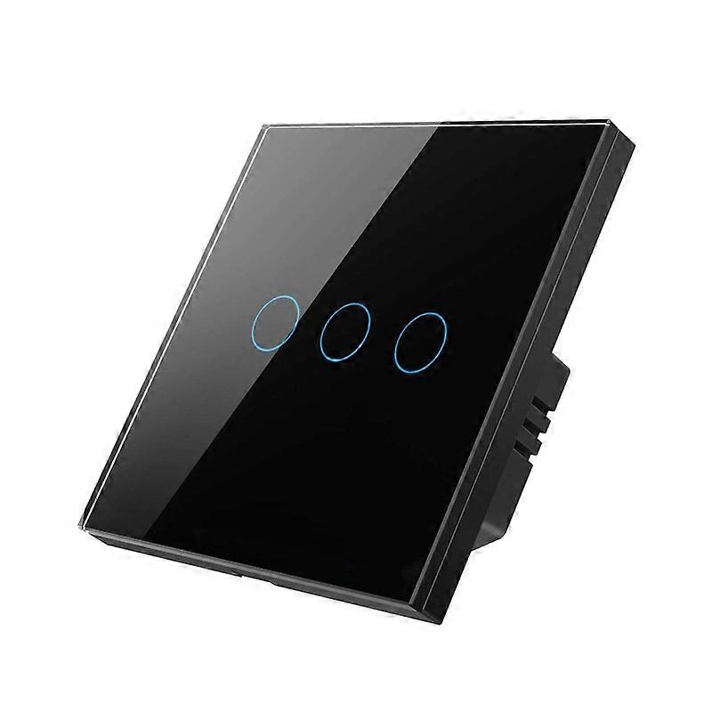 Single Control Zero Firewire Switch, Style: 3 Gang (Black) 3 Gang (Black)