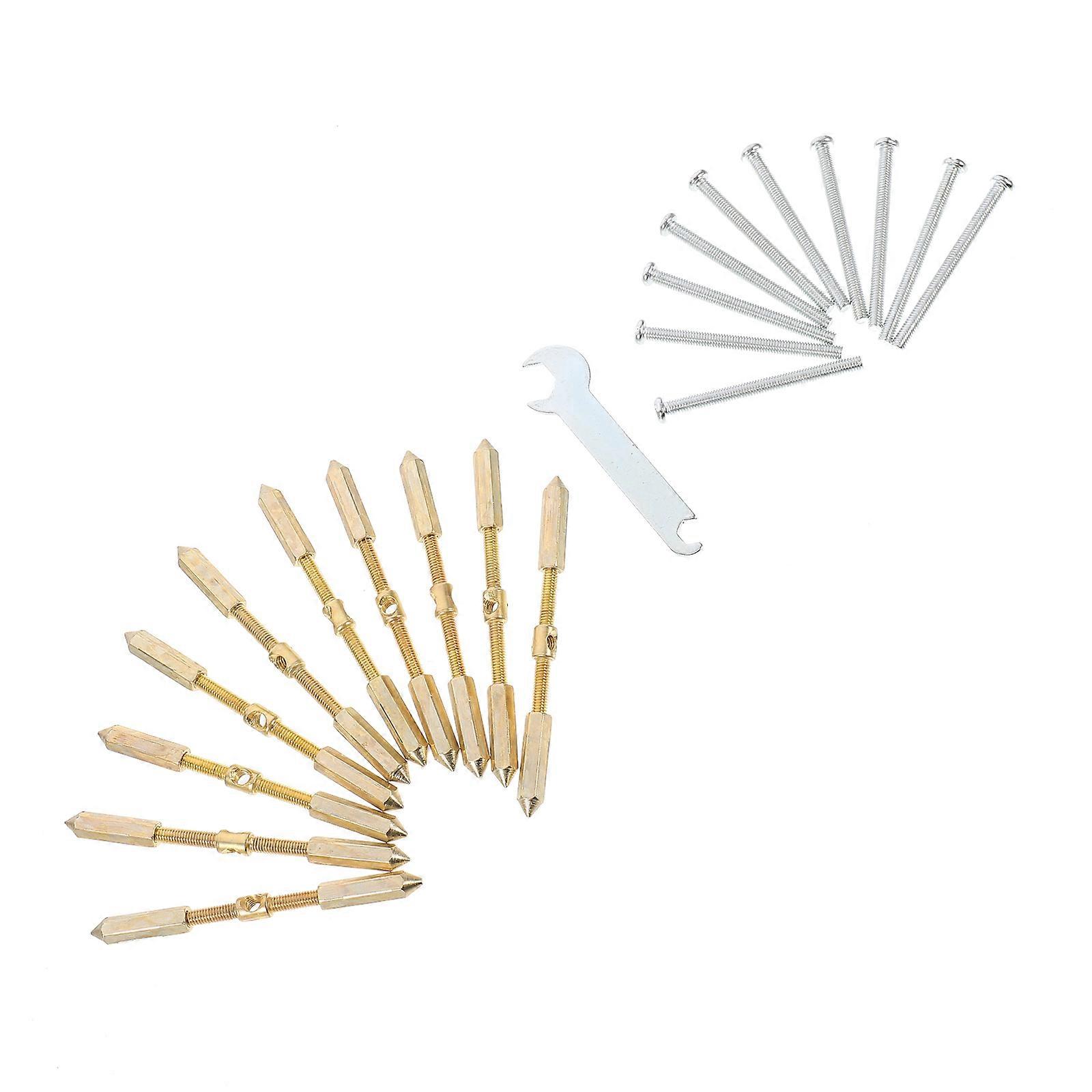 Cassette Repair Kit Practical 86 Type Universal Cassette Restorer Golden Prevent Turning 3.50X0.28X0.28inch 10 Sets