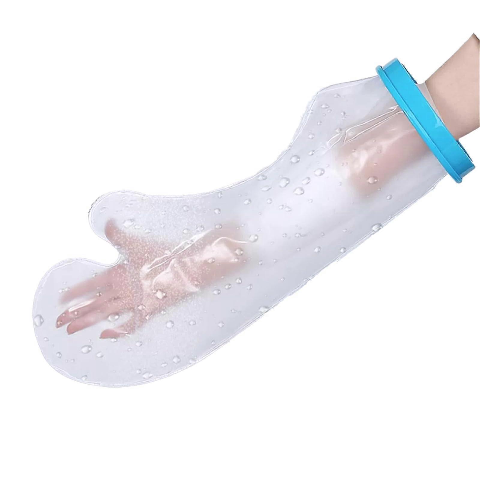 Cast Protector Waterproof Arm Cover for Adults, Reusable Shower Protection for Casts and Bandages, Fits Wrist Wounds