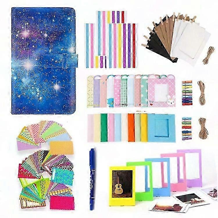 FujiFilm Instax Mini 12/11/9/8+/8 10-in-1 Colorful Bundle Kit with Photo Album & Hang Frames