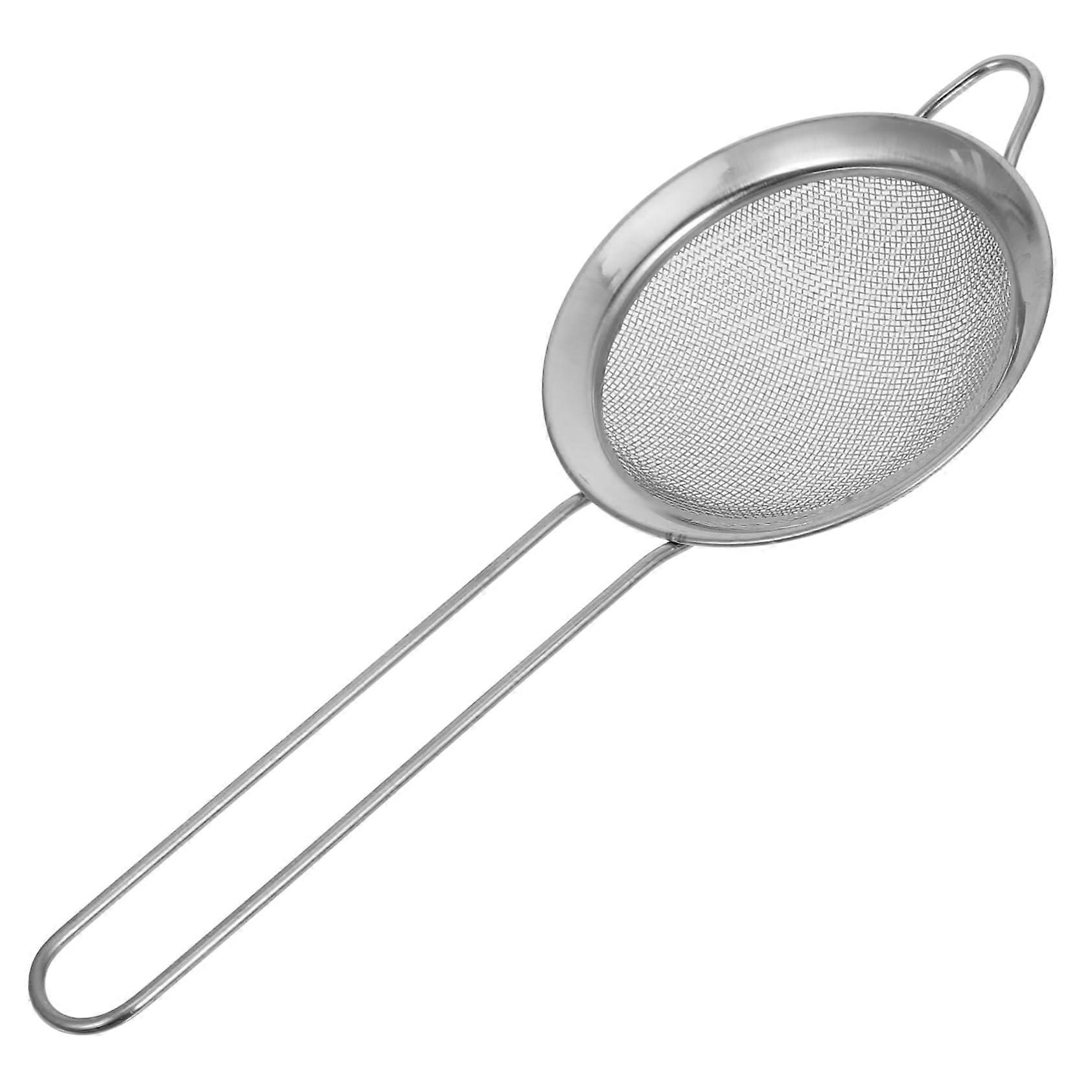Fine-Mesh Flour Sifter With Handle Stainless Steel Sieve For Sifting Flour And Cocoa For Baking
