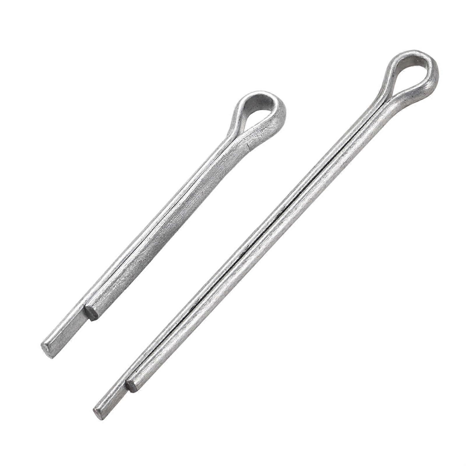 Split Cotter Pin 4x60mm Carbon Steel 2Prong Silver