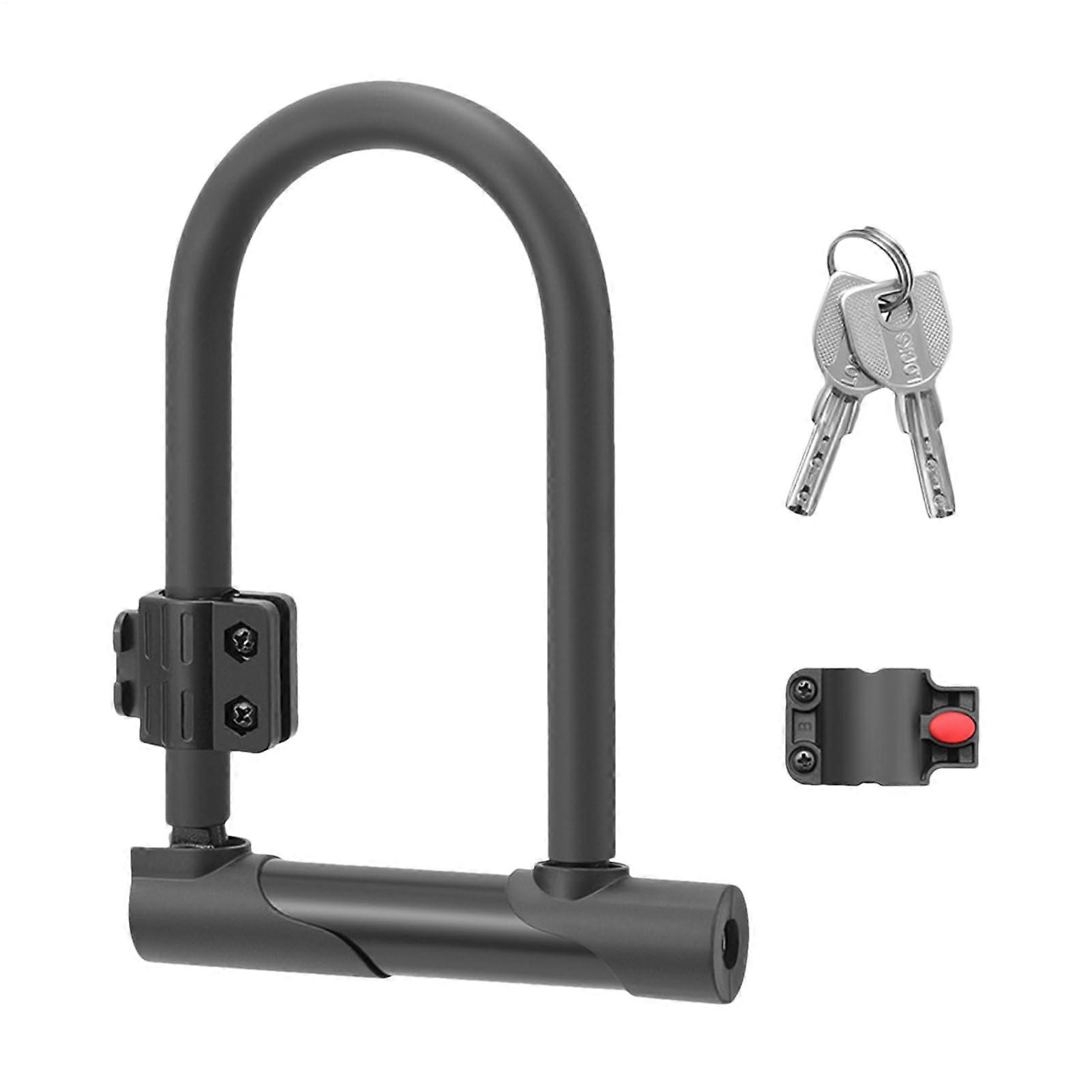 Bicycle Lock, Secure Combination Bike Locks, Compact and Stylish Cycling Security, HeavyDuty AntiTheft with Mounting Bracket, Black