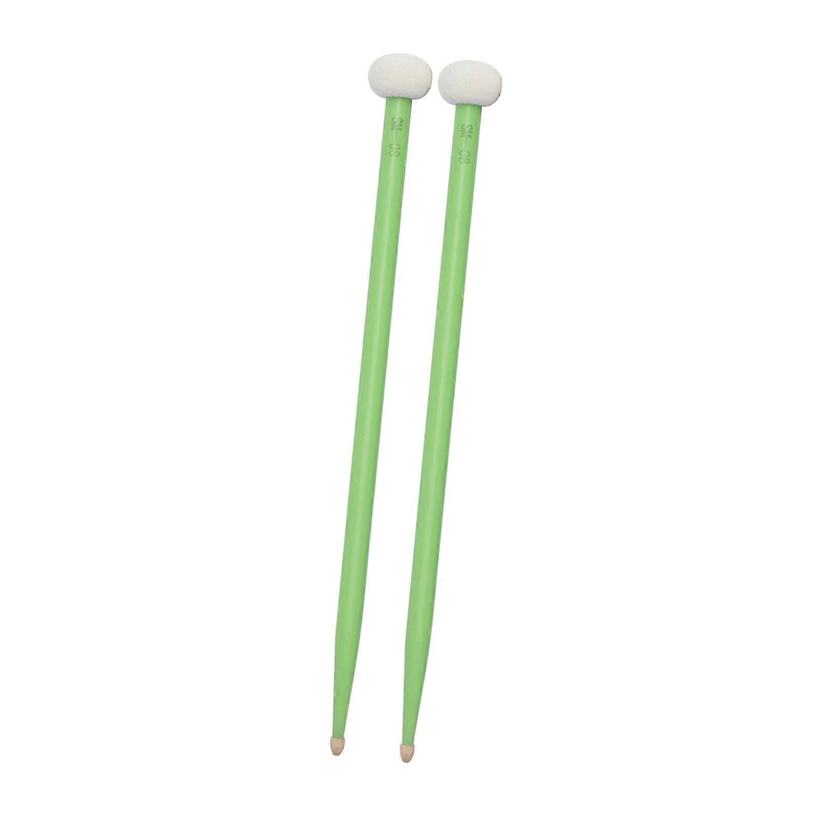 2pcs Drum Mallet Drum Stick Double Sided Drum Mallets Good Hand Feel Sticks Felt and Maple Tips Double Ended Drumsticks for Playing Drum Set Kettledr