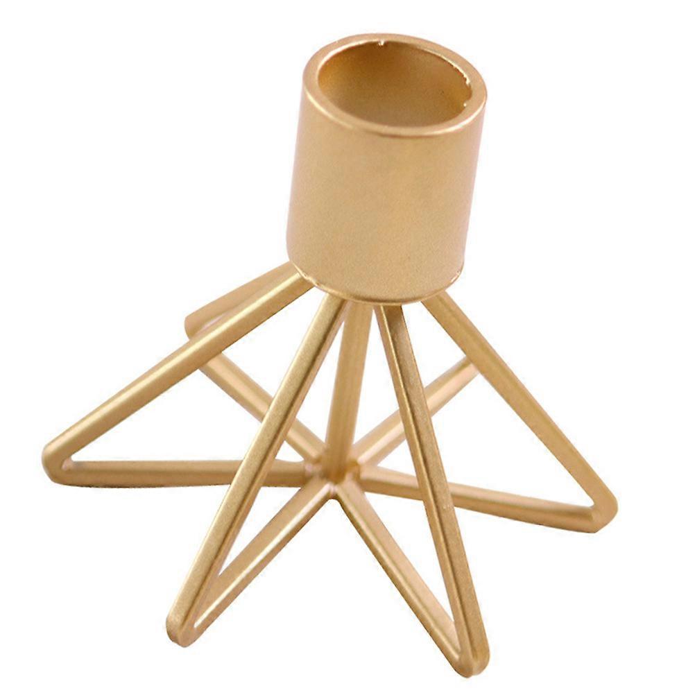 Decorative Candlestick Stand Iron Candle Holder For Parties Atmosphere Creation Single-Head 3.3×3.3×3in 1Pc