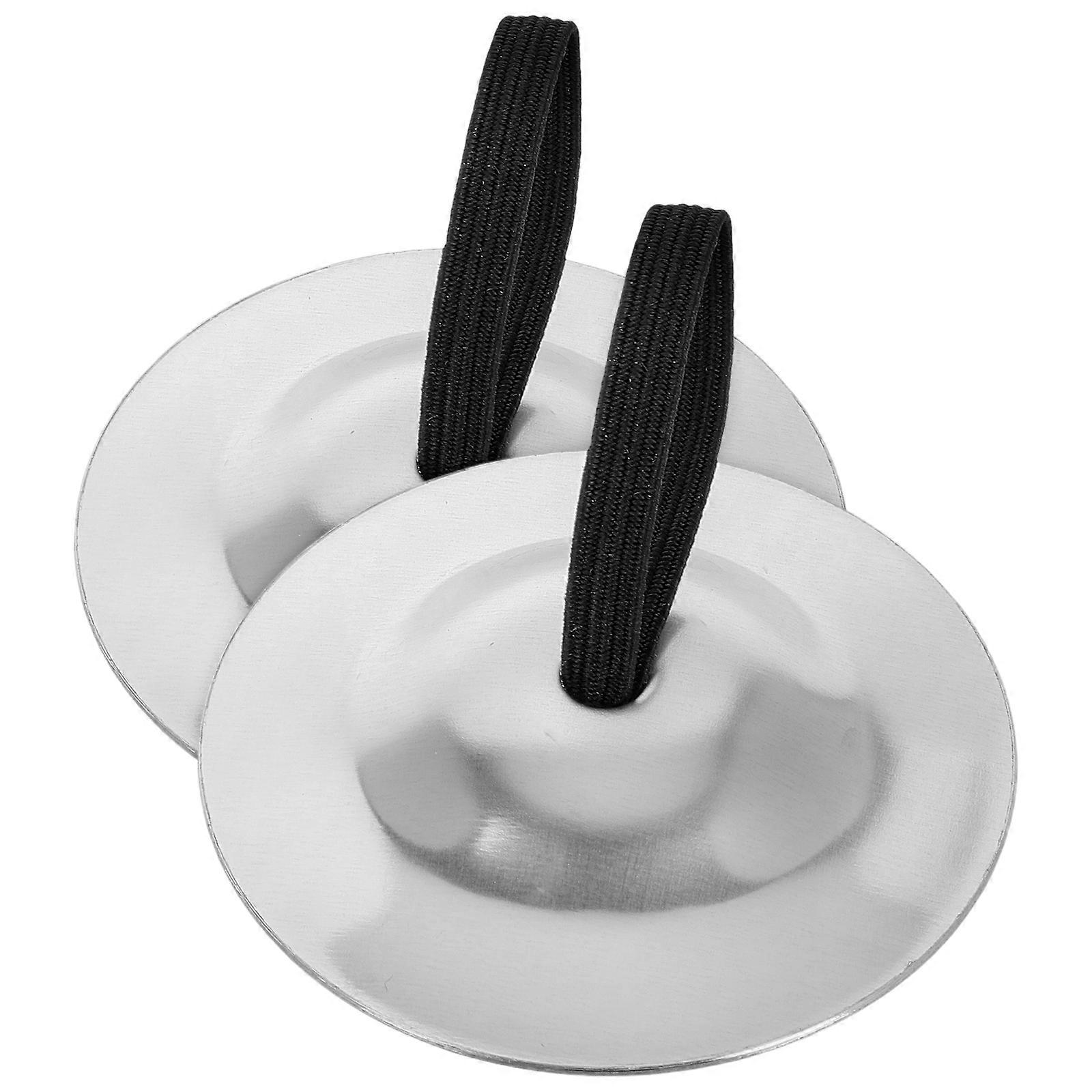 2 Pairs Mini Finger Cymbals Zills for Belly Dance – Polished Hand Cymbals with Crisp Sound, Durable Musical Instrument for Dance, Party & Performance