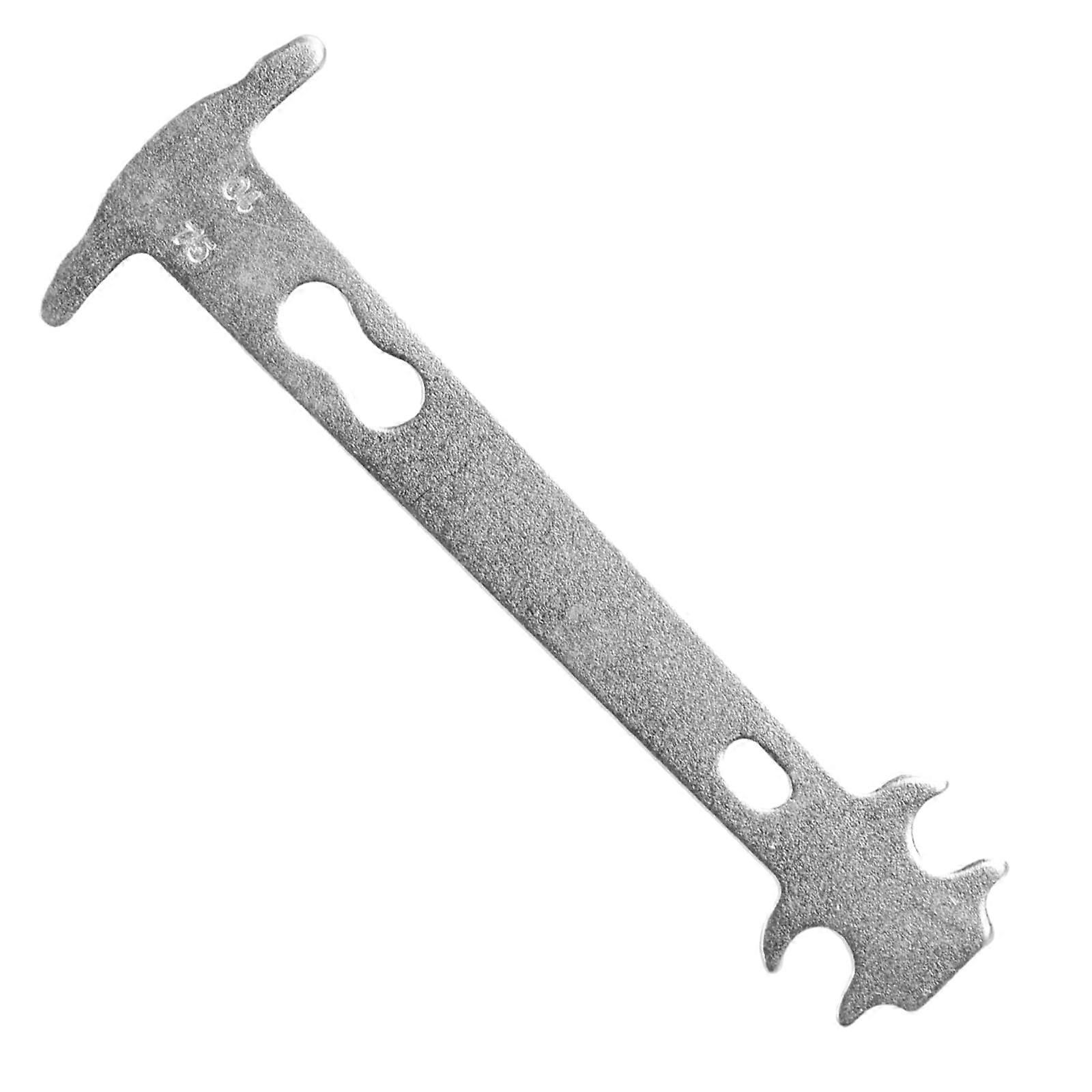 Bicycle Chain Wear Indicator Tool, 14 x 4.8 cm, Quick Measurement Bicycle Chain Gauge, Silver Color, Durable Design
