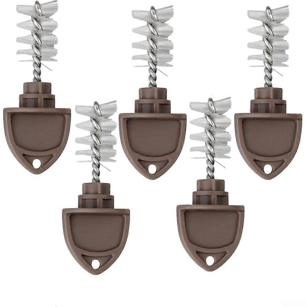 Complete 5piece brush set for beer taps to maintain hygiene in your keg system (5 pieces, brown) 5 pieces, brown