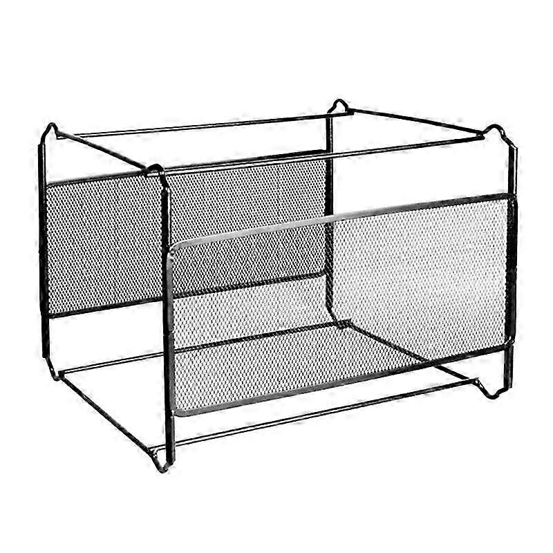 A4 Mesh Metal File Organiser - Hanging Folder Box for Office and Home Desks