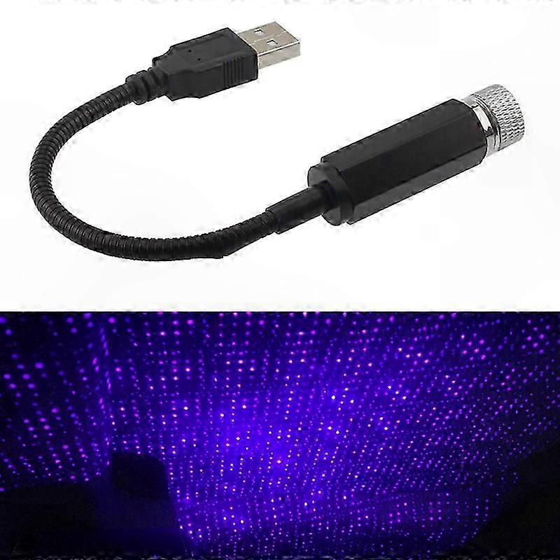USB Powered LED Car Ceiling Projector Light for Interior Decor Auto Accessories Ambiance Lighting