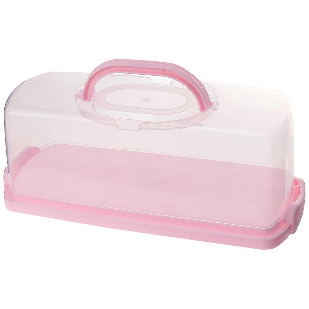 Bread Container Plastic Breadbox Rectangular Shape Simple Style Women Families Baking Parties Portable 1Pcs