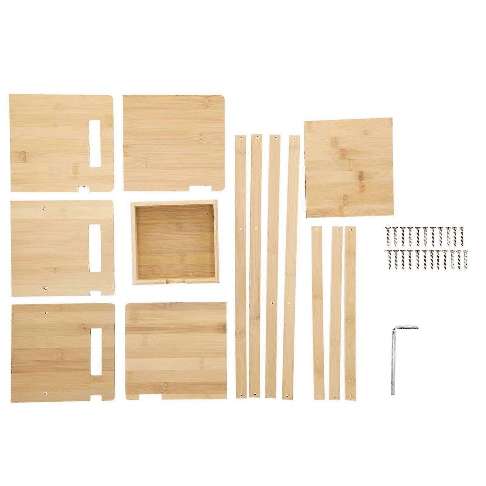 Bamboo Bookshelf, Extendable, Desk Organizer, Storage Rack