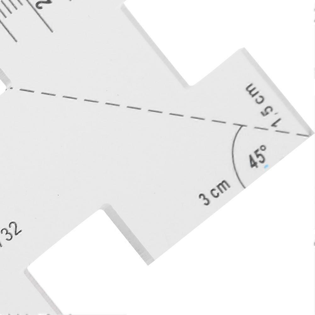 2Pcs Patch‑Work Ruler Mini Household Sewing Machine Template Clothing Measure Draw Stitch