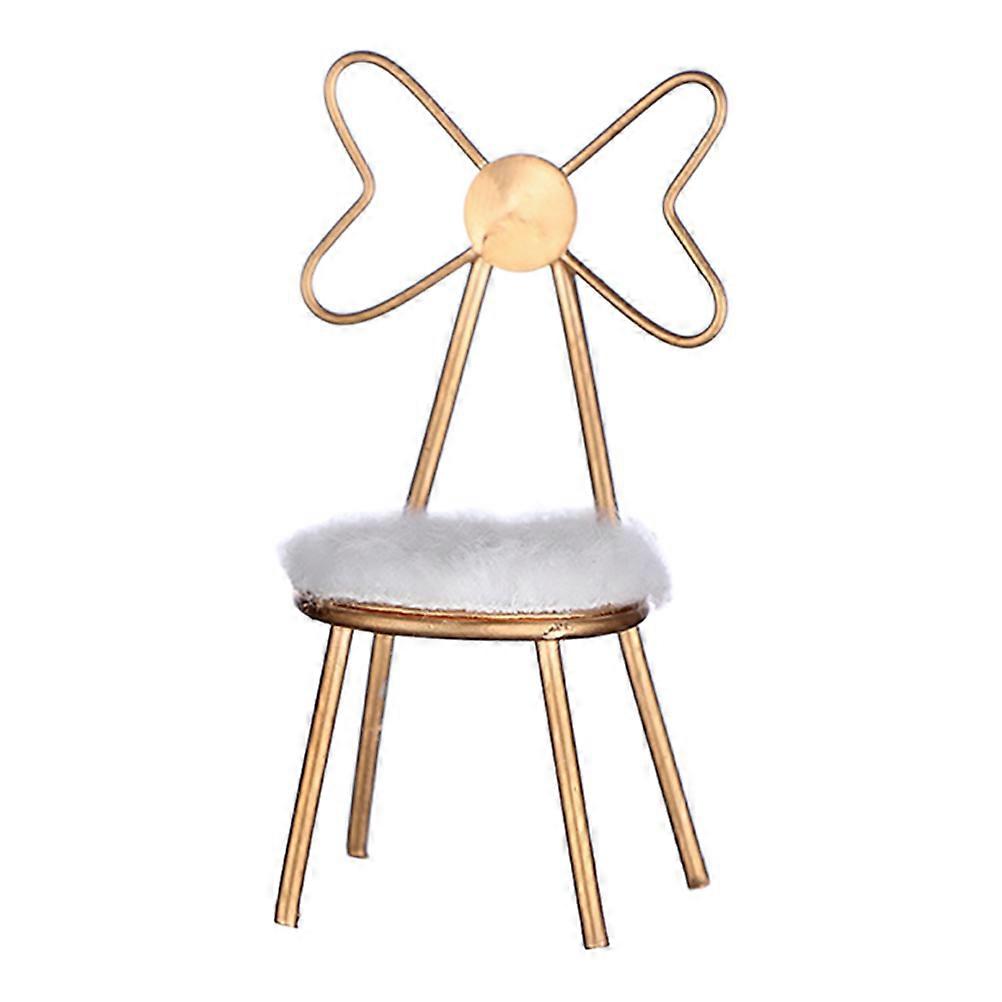 DIY Craft Project Miniature Chair Model For Miniature Enthusiasts In Retro Style With 3.9X2X2in Size 1Set
