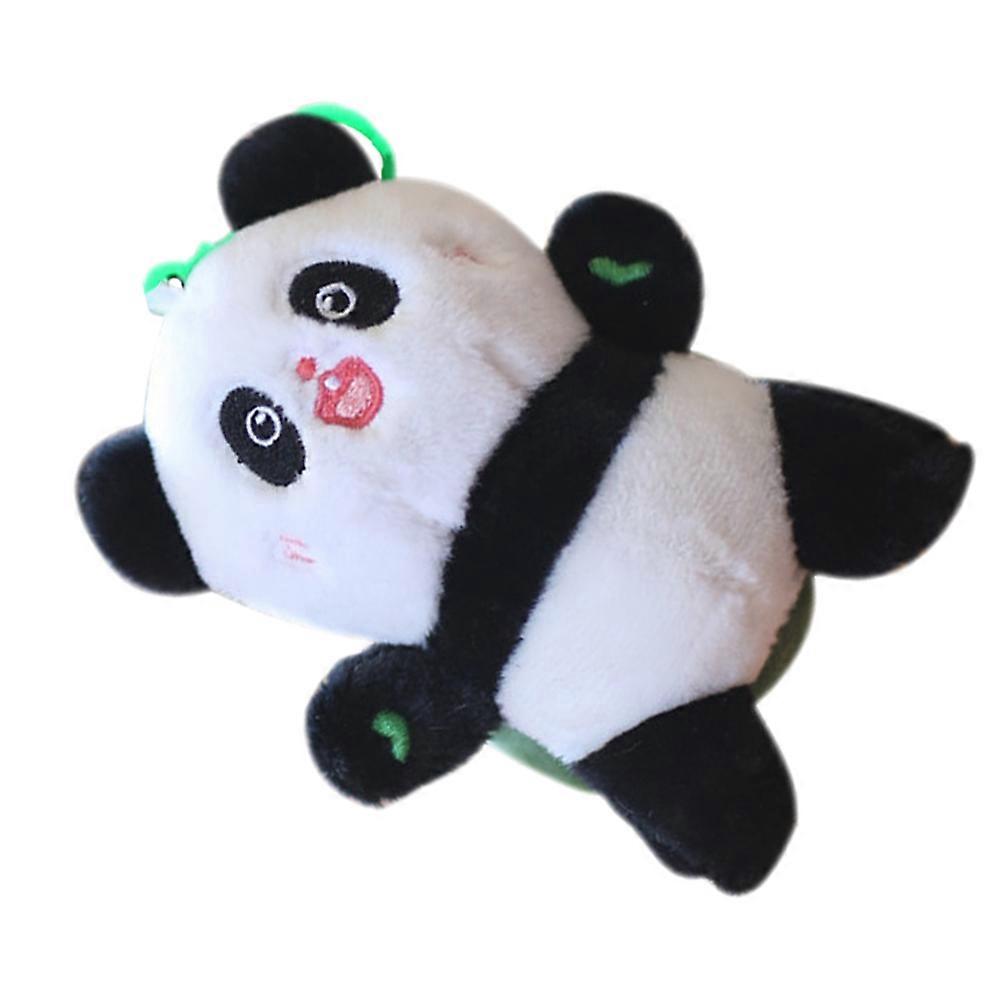 Stuffed Animal Pendant Plush Panda Keychain Cartoon Style Women Gift Parties 4.7×3.9×2in Keyring Ornament 1Set